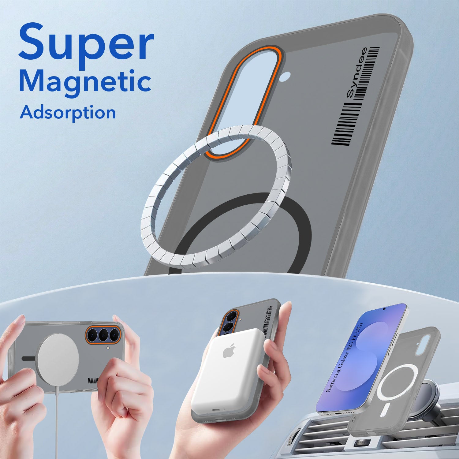 For Samsung Galaxy S25 FE Back Cover Case (Soft Touch | Camera Bump Protection | MagSafe Compatible | Matte Finish)