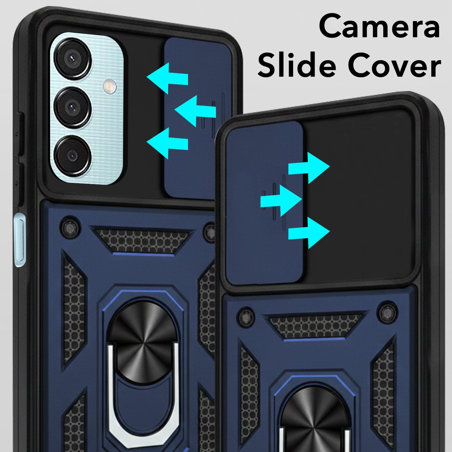 For Samsung Galaxy M15 5G Back Cover Case (Hybrid Dual Armor Polycarbonate)