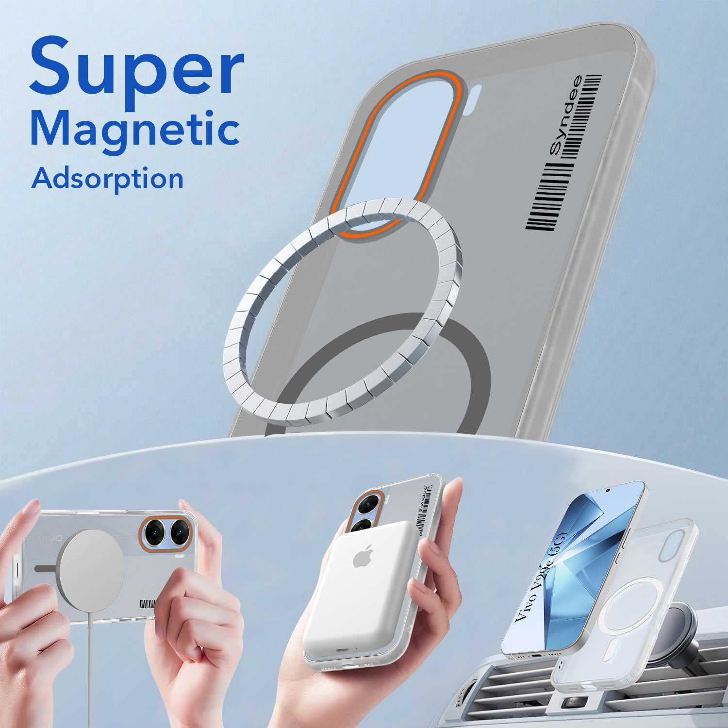 For Vivo V29e 5G Back Cover Case (Soft Touch | Camera Bump Protection | MagSafe Compatible | Matte Finish)