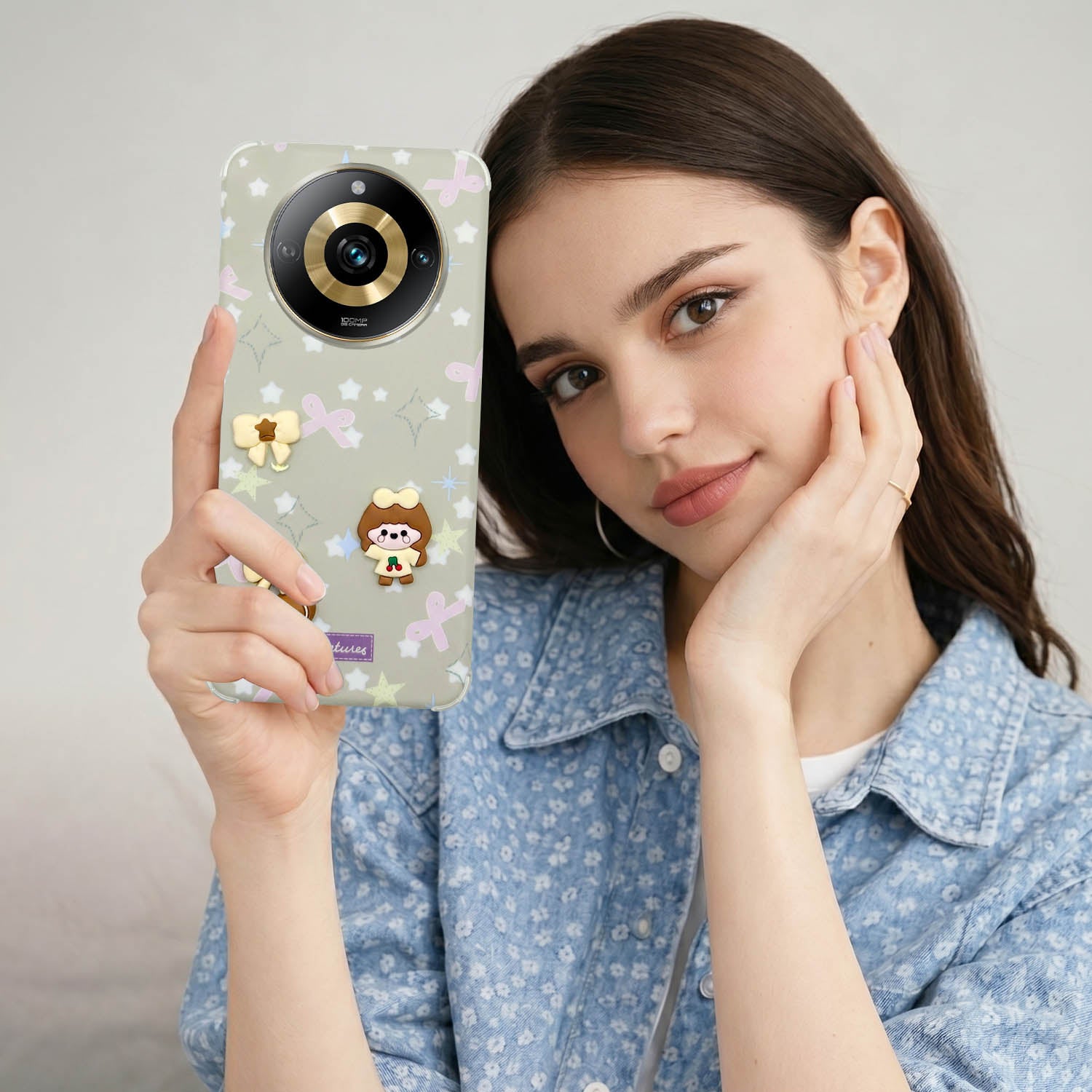 For Realme Narzo 60 Pro Back Cover Case (3D Cute Cartoons | Hard Back Side Soft | Matte Premium Finish | HD Printing)