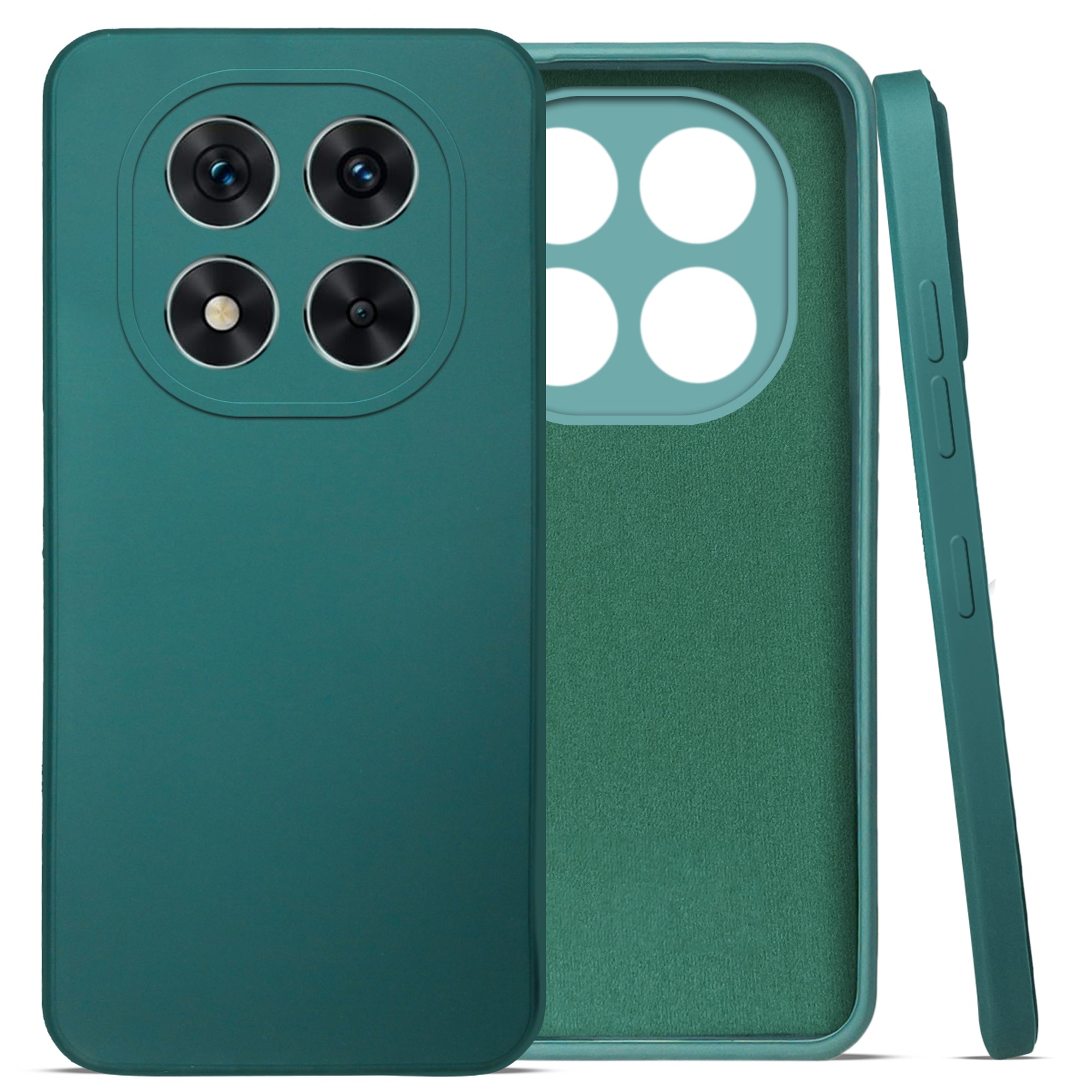 For Xiaomi Poco X7 Back Cover Case (Matte Finish Silicone with Inside Fiber cloth)