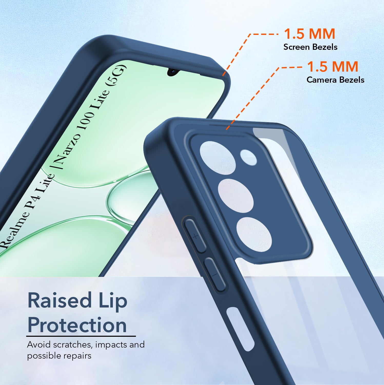 For Realme P4 Lite 5G | Narzo 100 Lite 5G Back Cover Case Ultra-Hybrid (Lifetime Anti Yellow | Anti Scratch | Crystal Clear Shockproof)