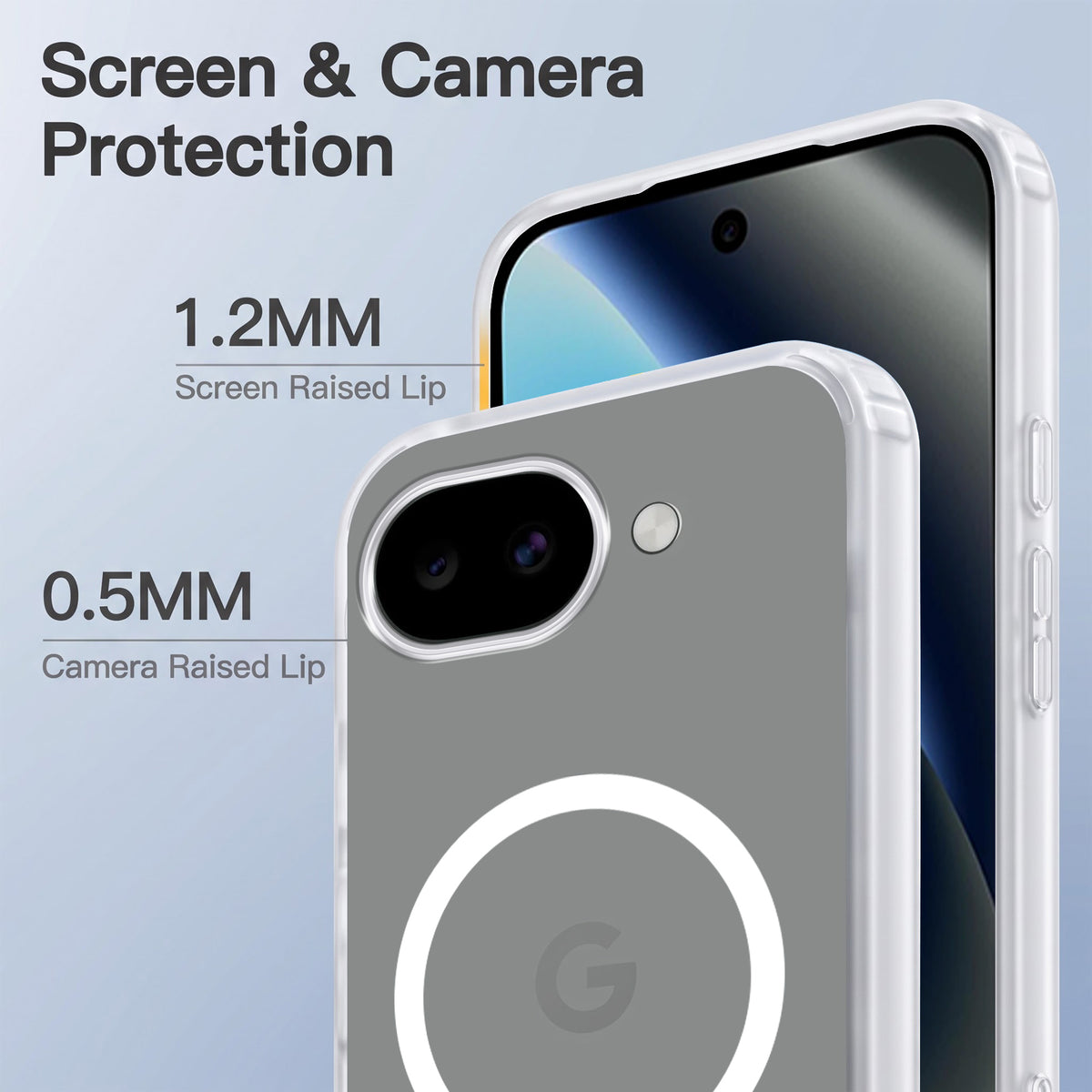 For Google Pixel 10a Matte Finish Back Case Cover (MagSafe Compatible | Translucent Soft Touch | Slim and Unbreakable)