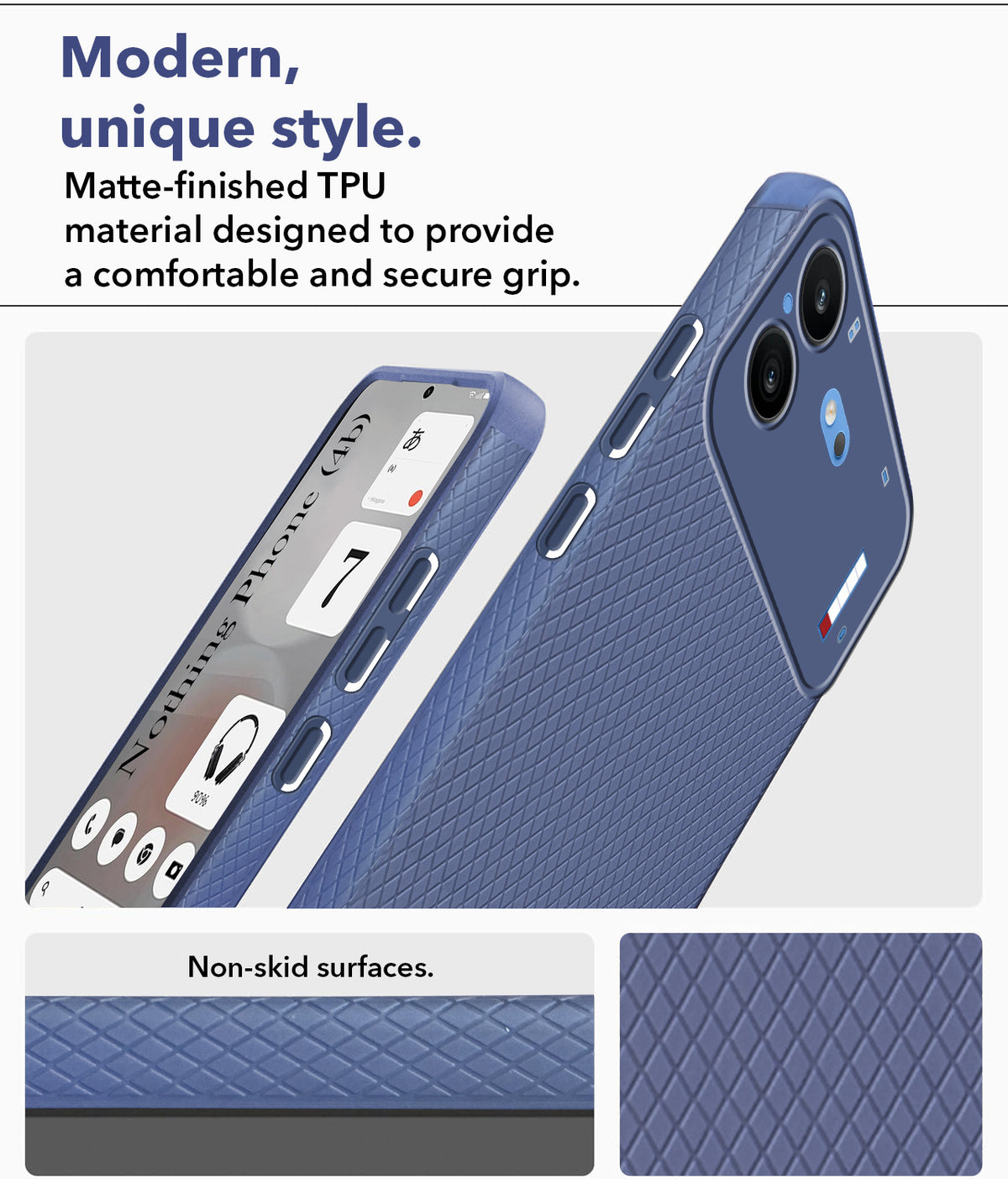 For Nothing Phone 4B 5G Back Cover Case Liquid Silicone (Camera Protection | Side Grip Texture | Soft and Flexible)