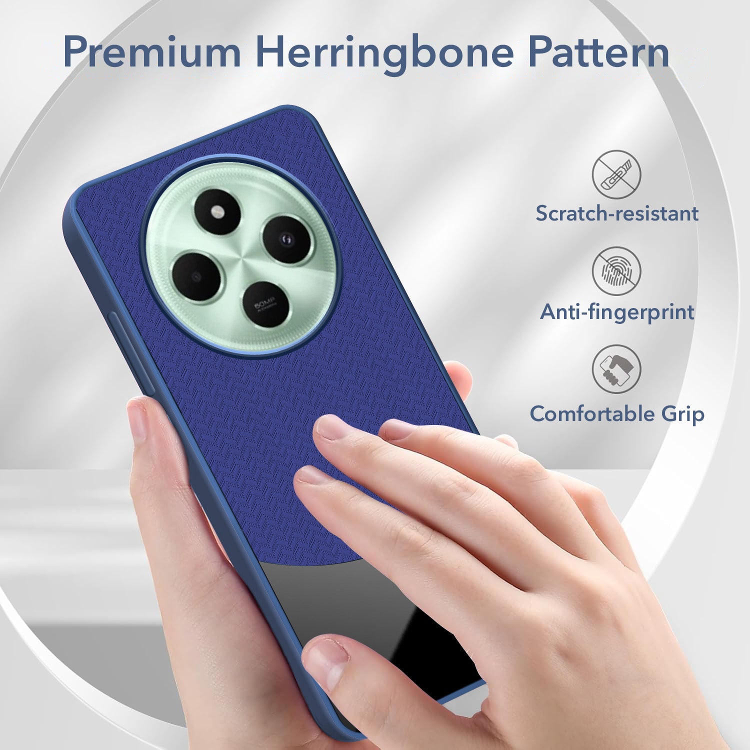 For Poco C75 | Poco M7 Silicone Finish Back Cover Case (Premium Minimalist Professional Feel | Camera Protection Bump)