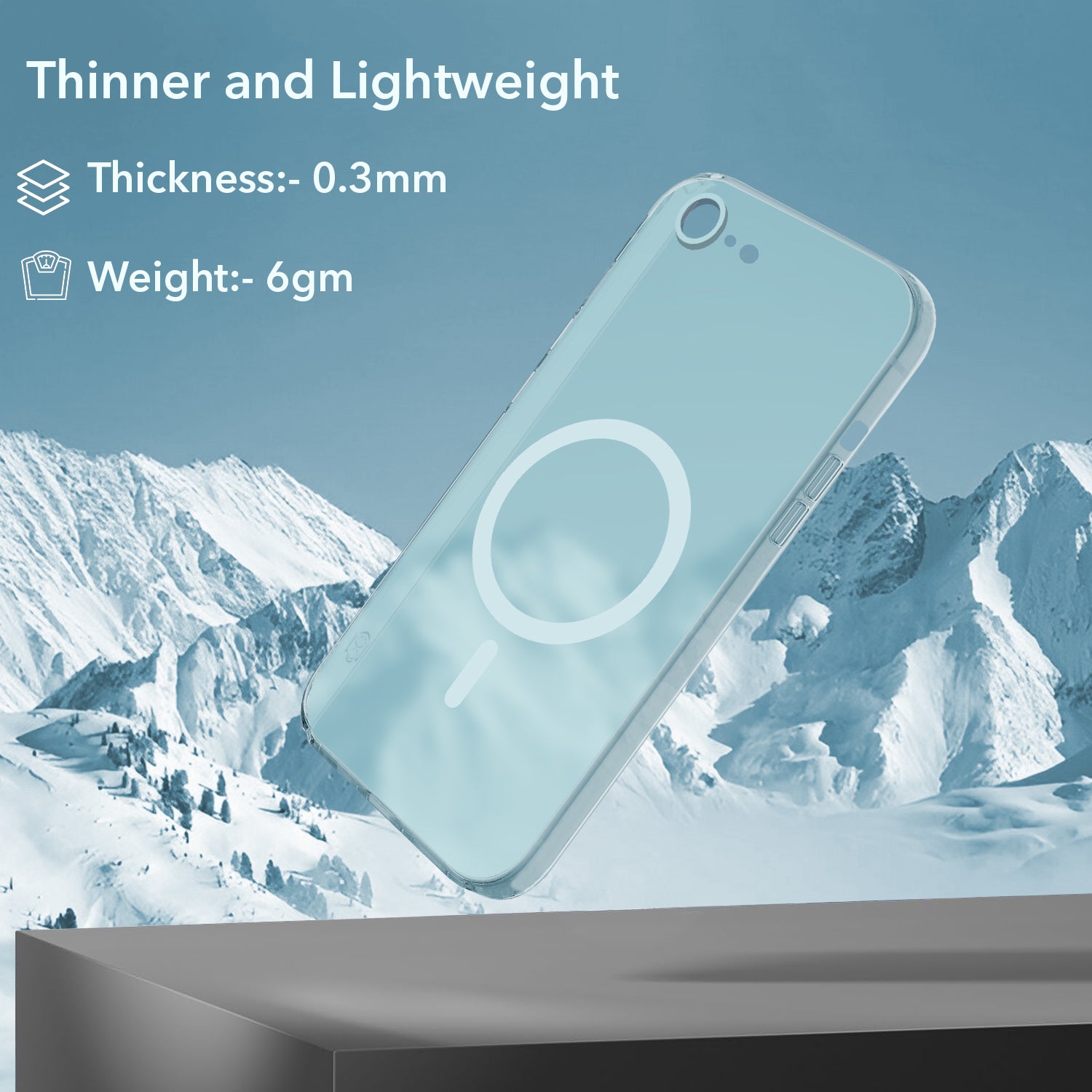 For iPhone SE 2020 | SE 2022 Back Cover Case (Frosted Matte Feel | MagSafe Compatible Wireless Charging | Polycarbonate Material)