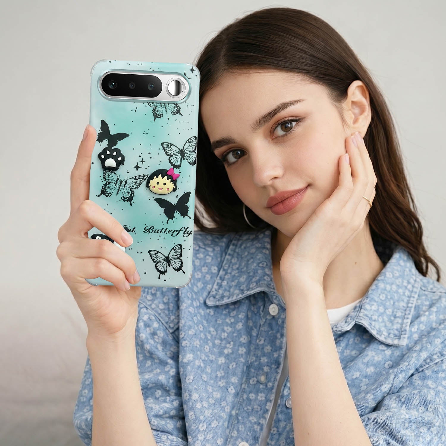 For Realme 16 Back Cover Case (3D Cute Cartoons | Hard Back Side Soft | Matte Premium Finish | HD Printing)