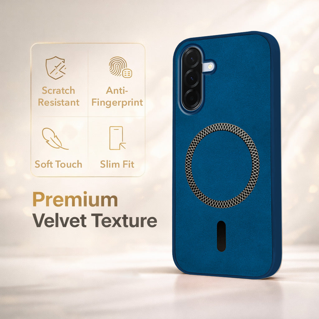 For Samsung Galaxy A36 5G Back Cover Case Leather Finish (MagSafe Compatible Wireless Charging | Soft Touch | Camera Bump Protection)