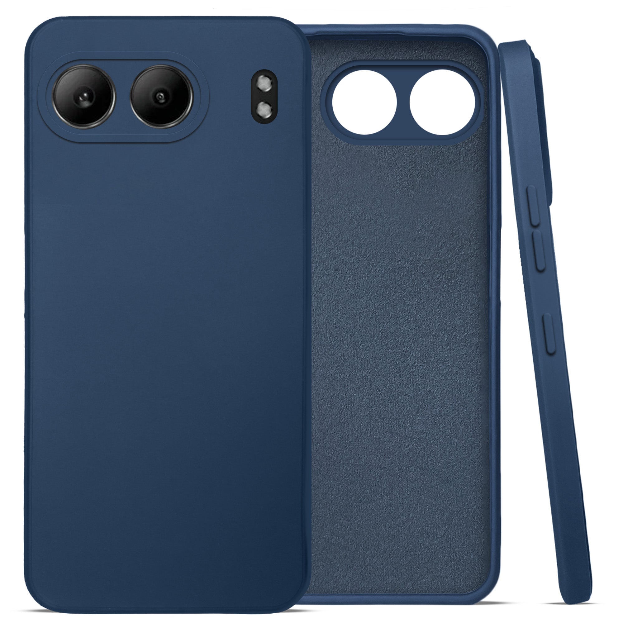 For Oneplus Nord 4 Back Cover Case (Matte Finish Silicone with Inside Fiber Cloth |Black)