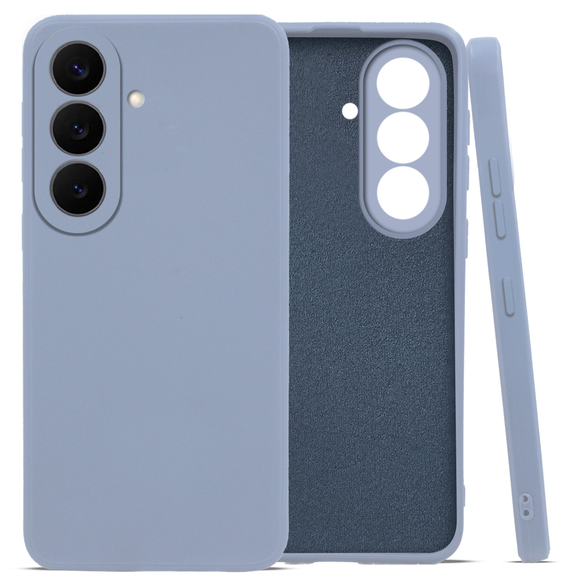 For Samsung Galaxy S26 5G Back Cover Case (Matte Finish Silicone with Inside Fiber cloth)
