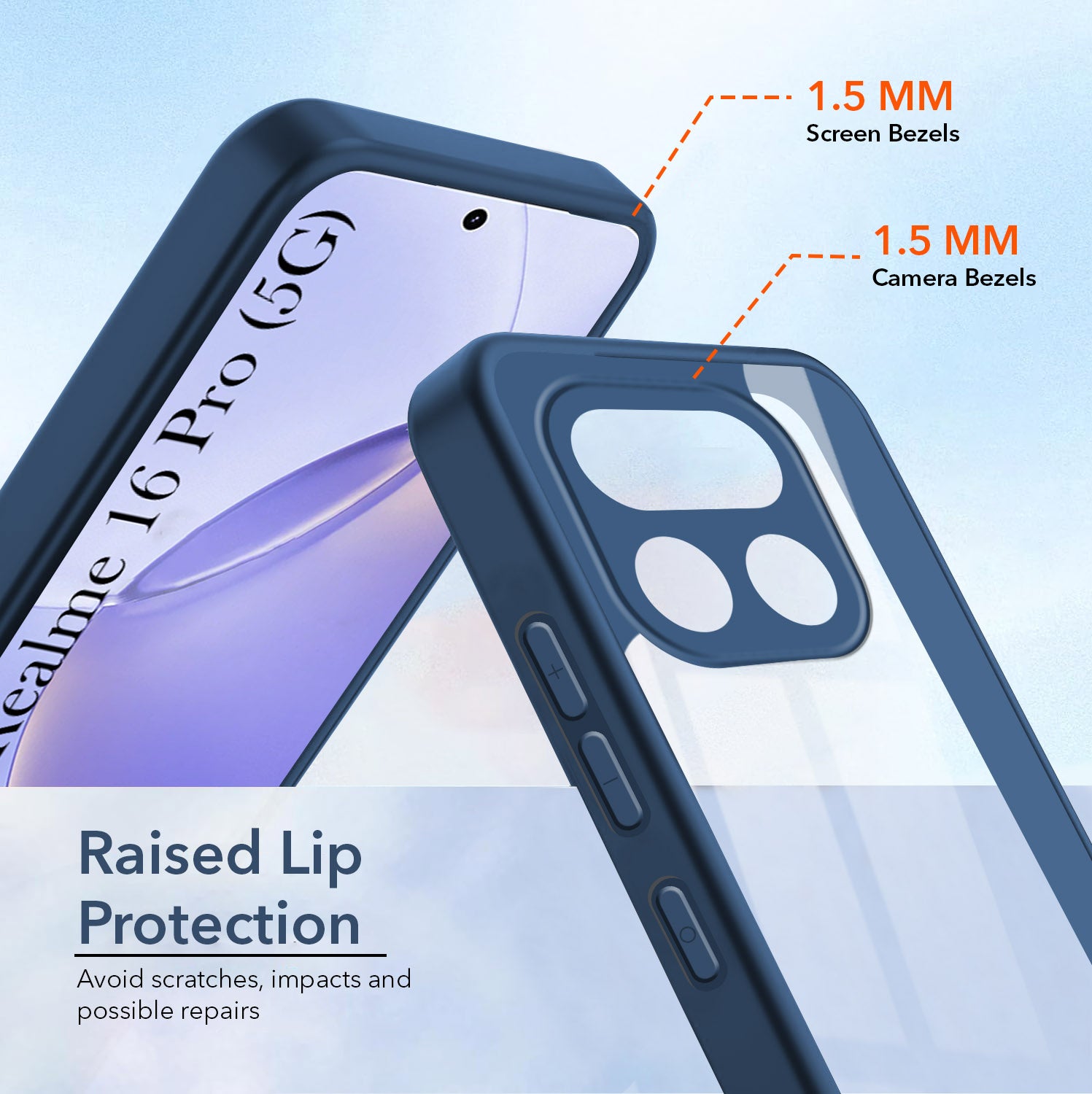 For Realme 16 Pro Back Cover Case Ultra-Hybrid (Lifetime Anti Yellow | Anti Scratch | Crystal Clear Shockproof)