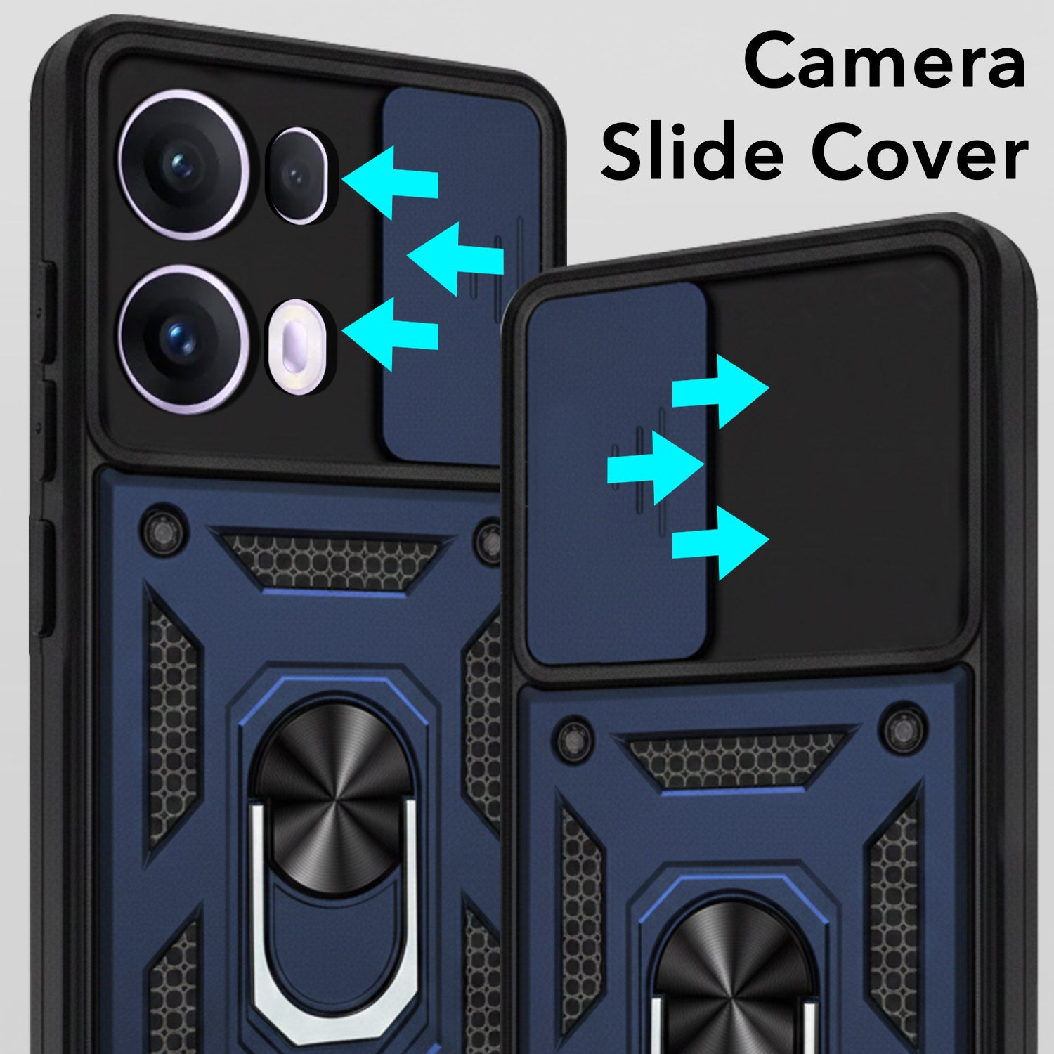 For Oppo Reno13 Pro | Oppo Reno 13 Pro Back Cover Case (Hybrid Dual Armor Polycarbonate)