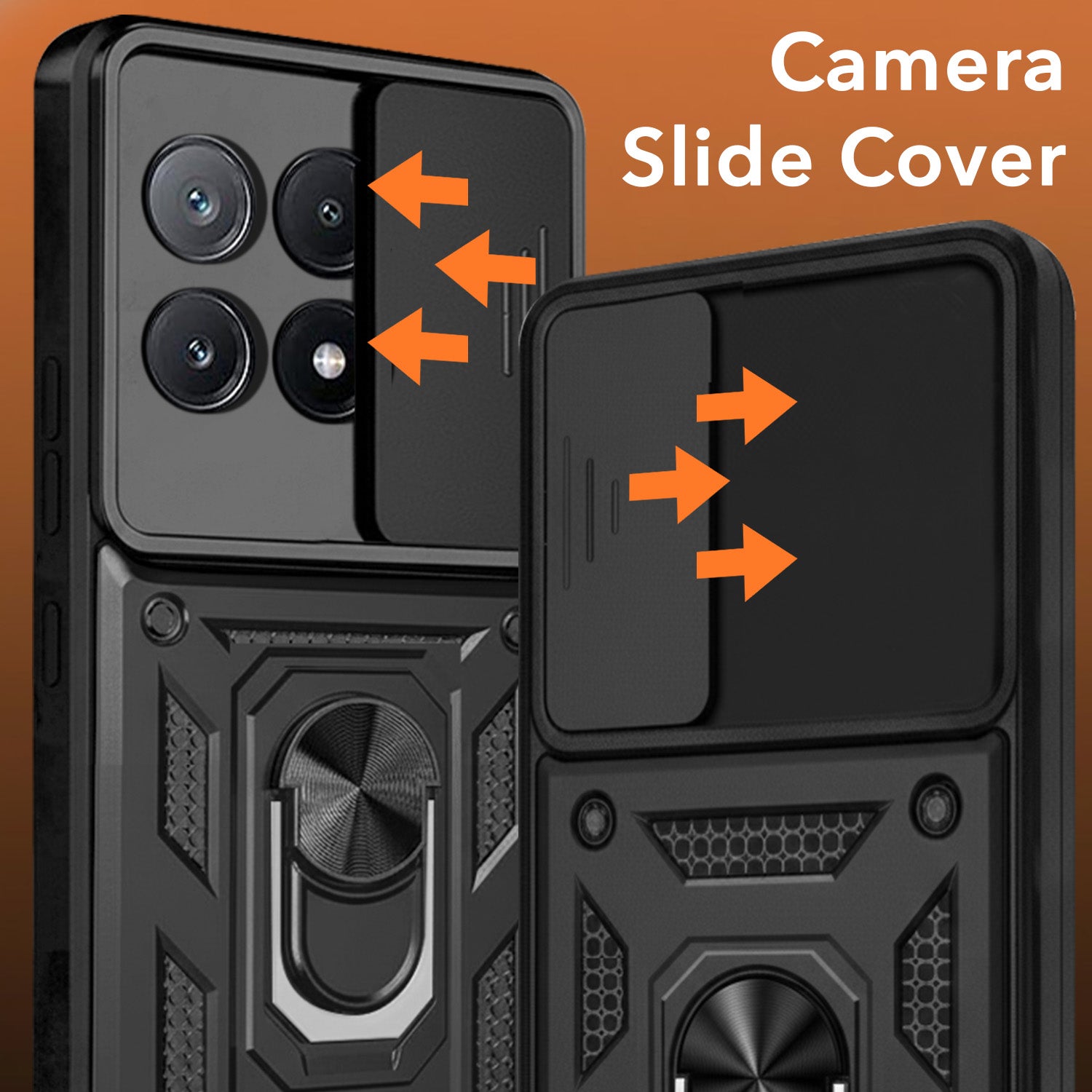For Poco X6 Pro 5G Back Cover Case (Hybrid Dual Armor Polycarbonate)