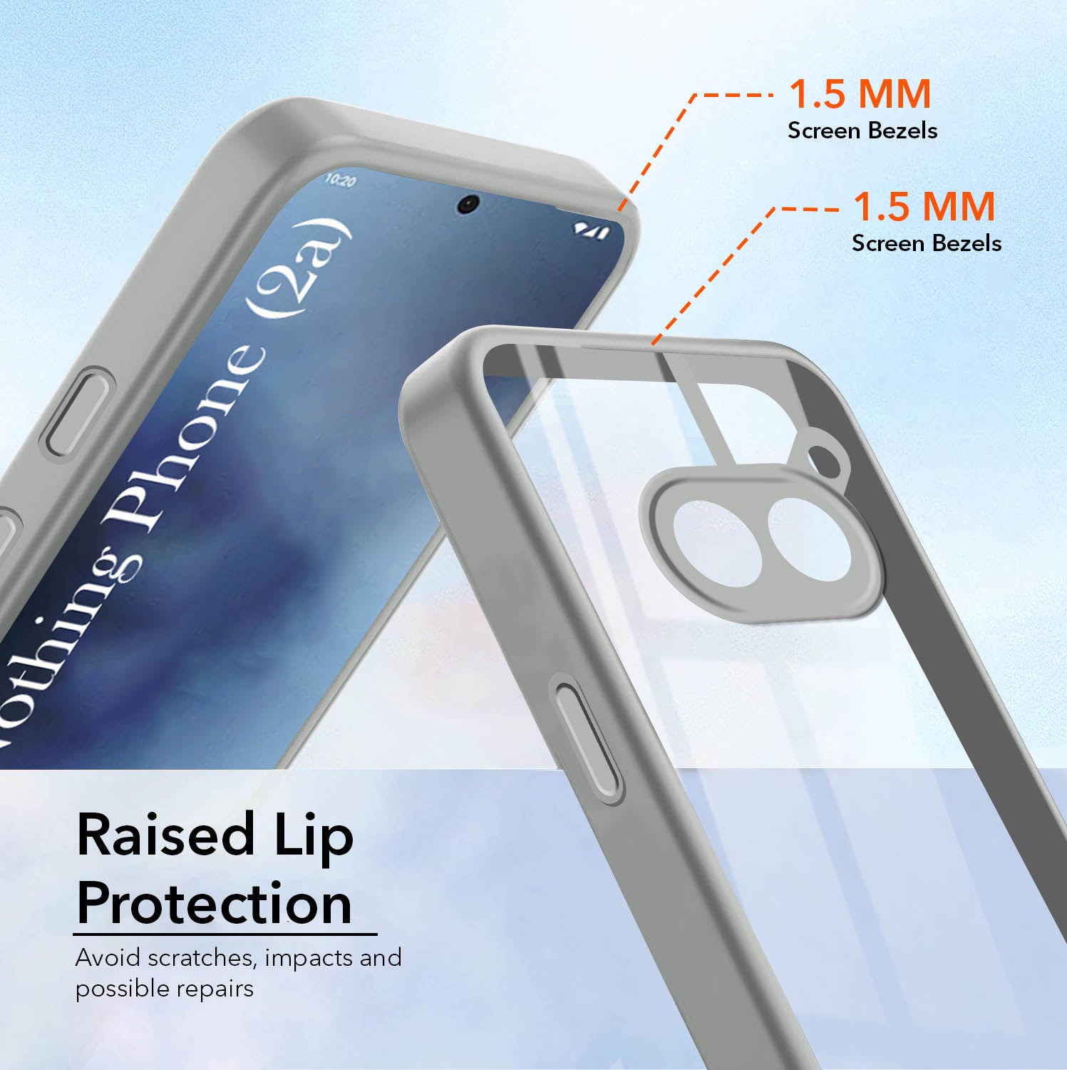 For Nothing Phone 2A 5G Back Cover Case (Lifetime Anti Yellow | Anti Scratch | Crystal Clear Shockproof)