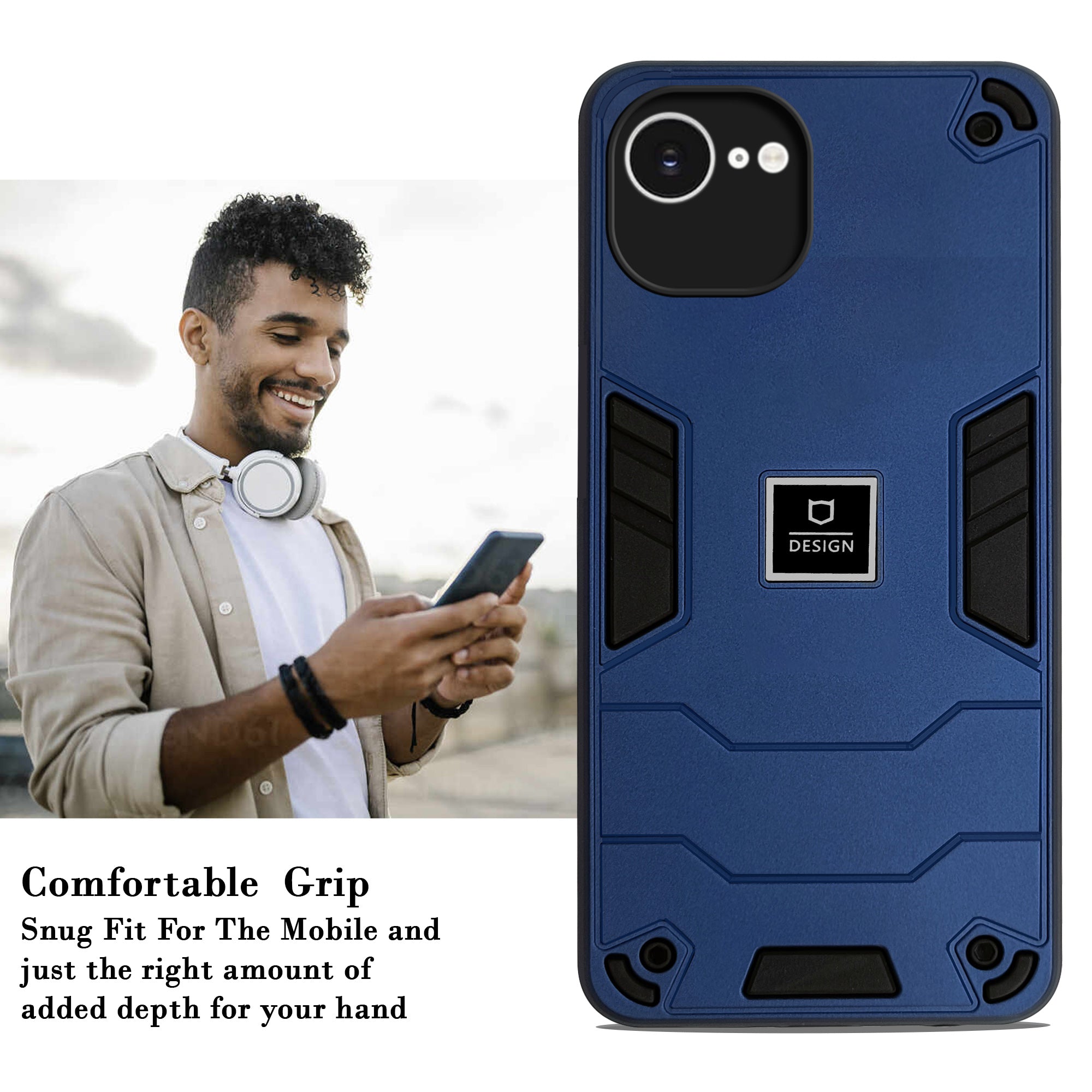 For iPhone 16e | iPhone 17e Back Cover Case (Hybrid Armor | Slim Dual Layer | Shockproof Lightweight)