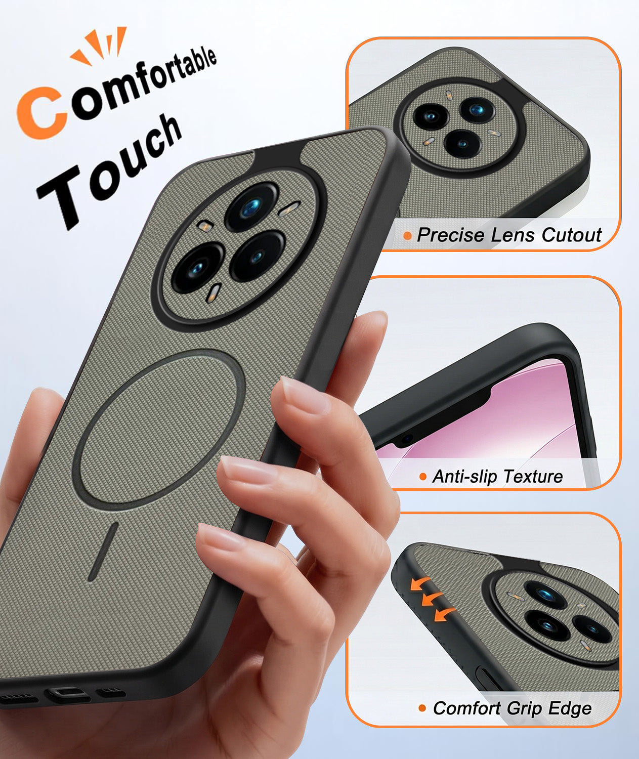 For Realme 14 Pro Plus 5G Back Cover Case PU Leather (Texture Grip Design | Professional Minimalist | Camera Protection | Soft and Flexible)