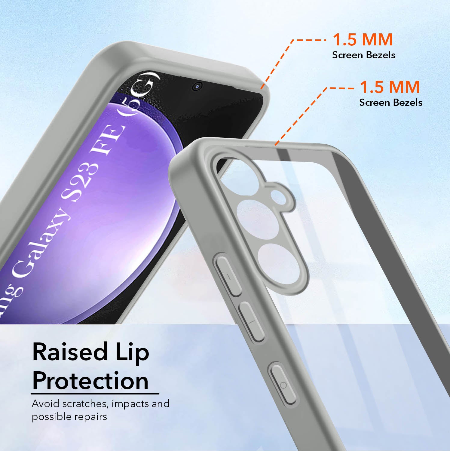 For Samsung Galaxy S23 FE 5G Back Cover Case (Lifetime Anti Yellow | Anti Scratch | Crystal Clear Shockproof)