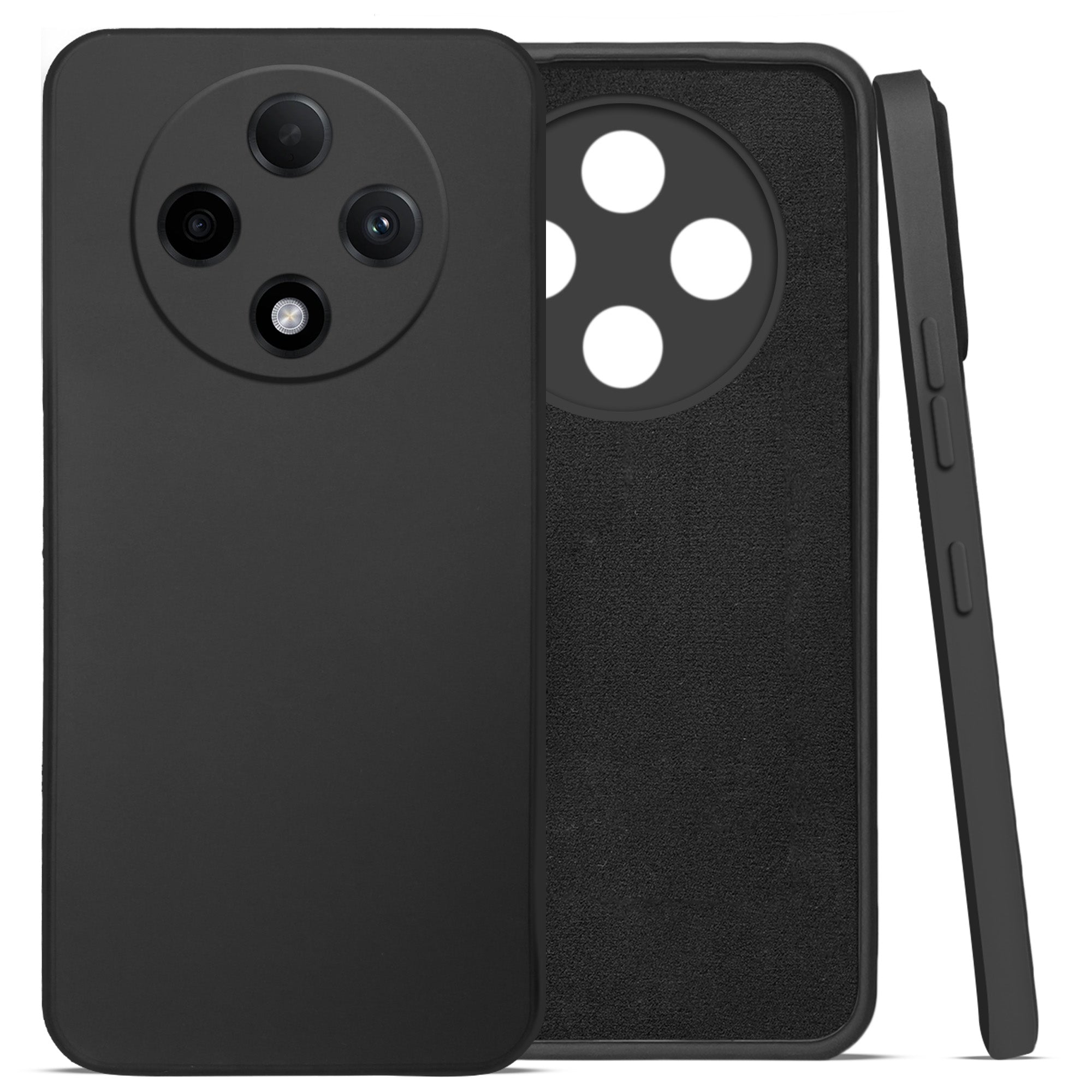 For Oppo F27 Pro | Oppo F27 Pro Plus Back Cover Case (Matte Finish Silicone with Inside Fiber cloth)