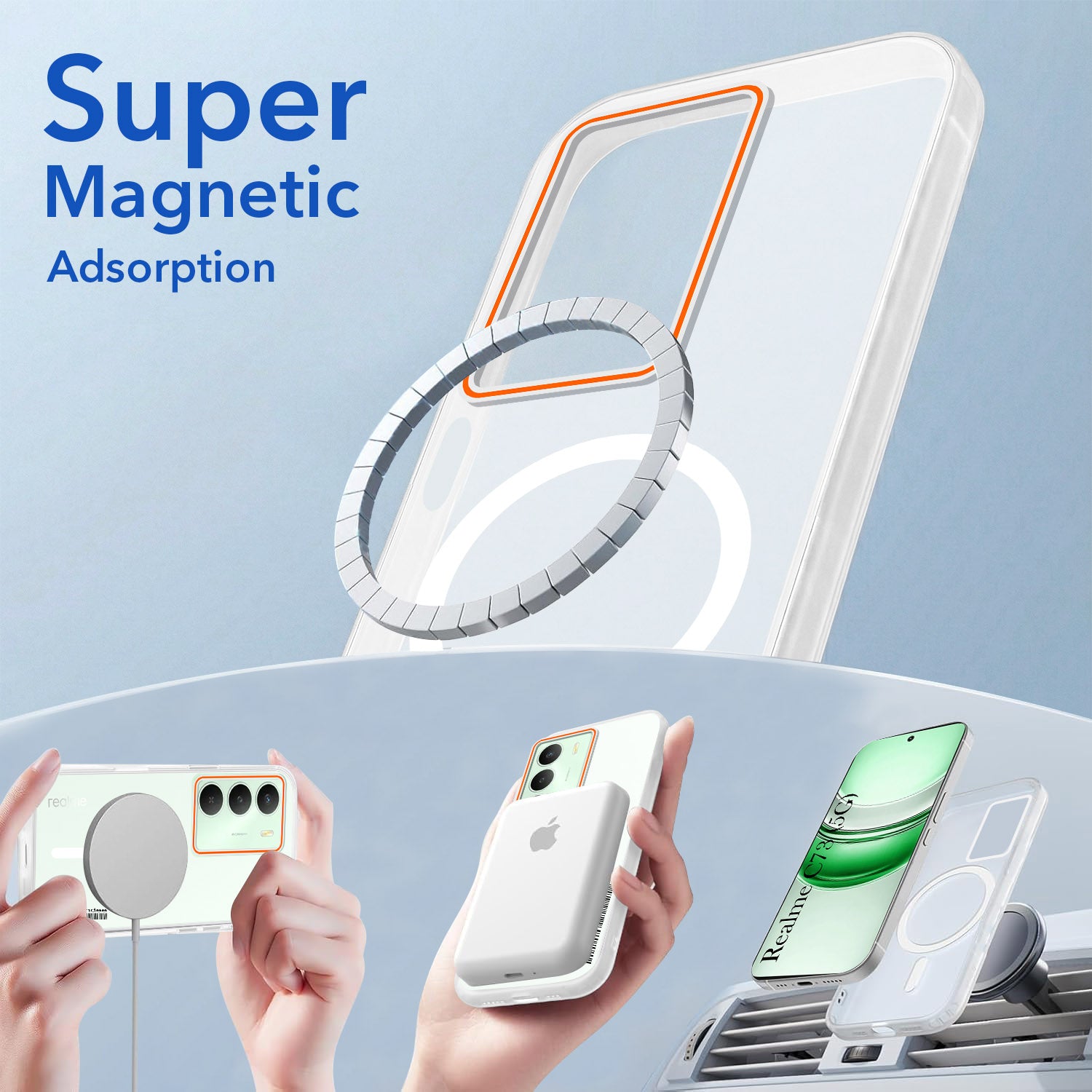 For Realme C73 Back Cover Case (Soft Touch | Camera Bump Protection | MagSafe Compatible | Matte Finish)