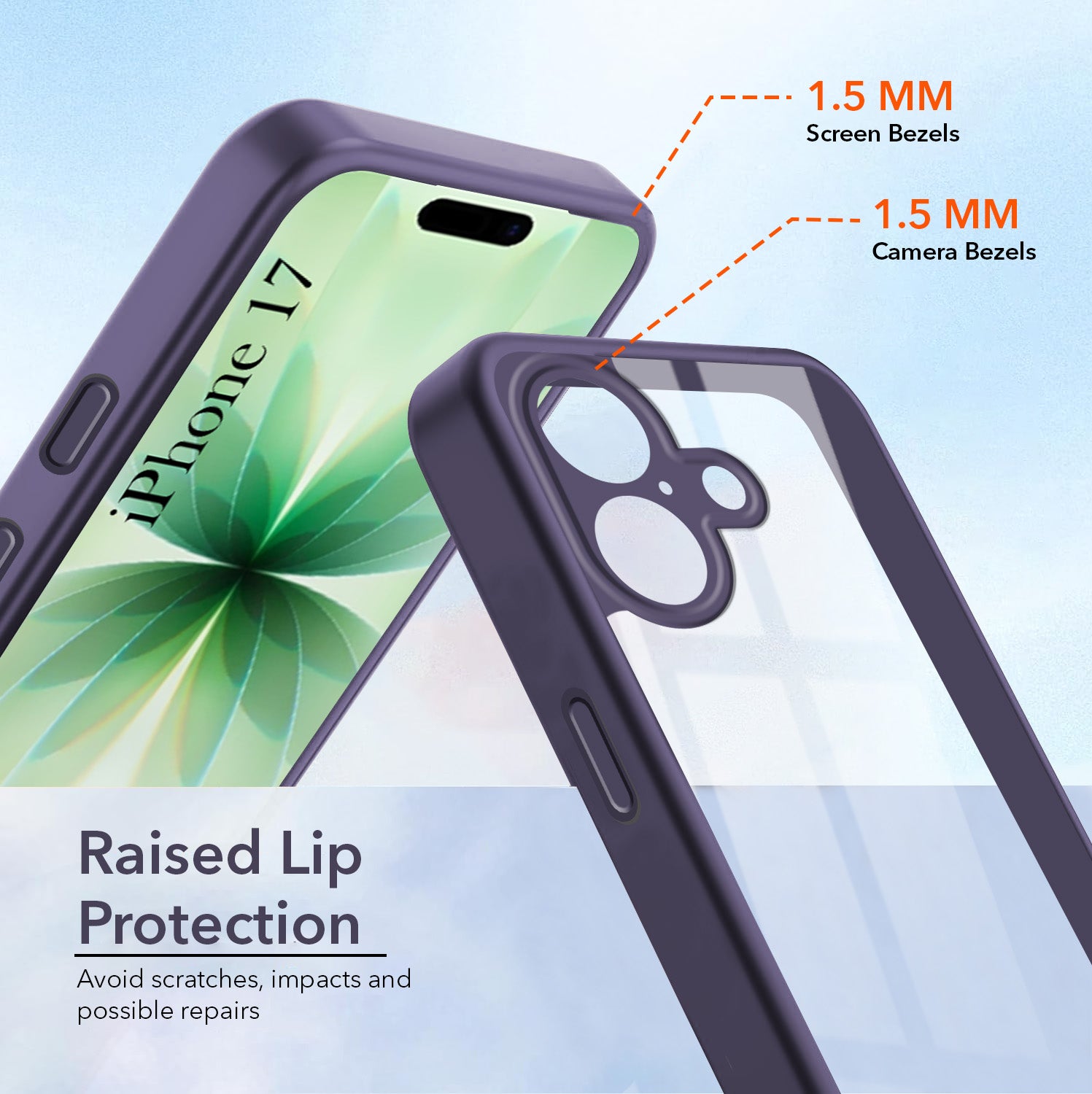For Apple iPhone 17 Back Cover Case Ultra-Hybrid (Lifetime Anti Yellow | Anti Scratch | Crystal Clear Shockproof)