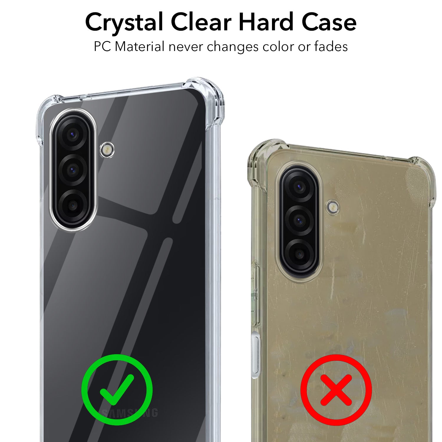 For Samsung Galaxy A17 | Samsung F17 | Samsung M17 Back Cover Shockproof Crystal-Clear 5G (Drop & Camera Protection | Hard Polycarbonate)