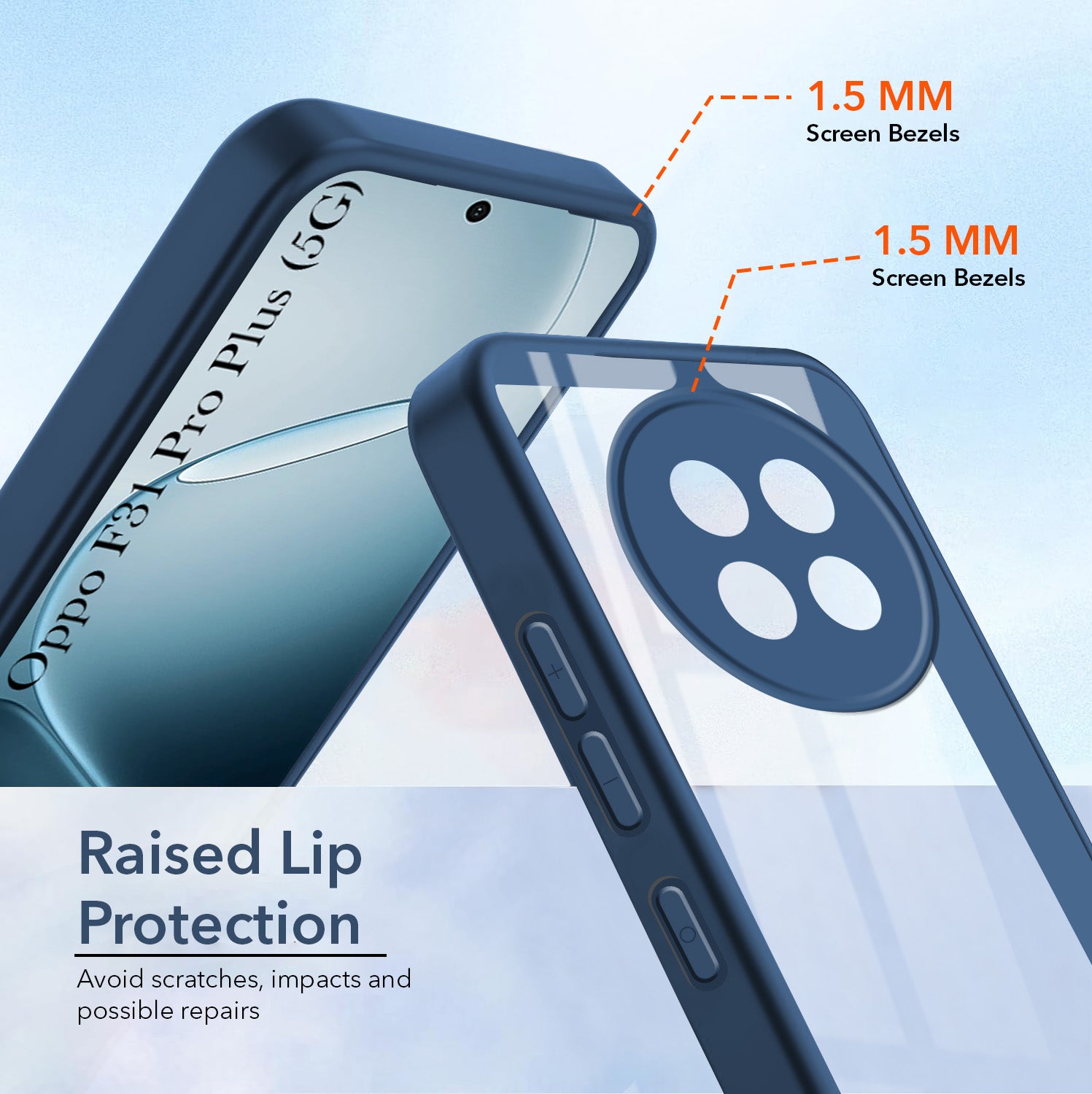 For Oppo F31 Pro Plus Back Cover Case (Lifetime Anti Yellow | Anti Scratch | Crystal Clear Shockproof)