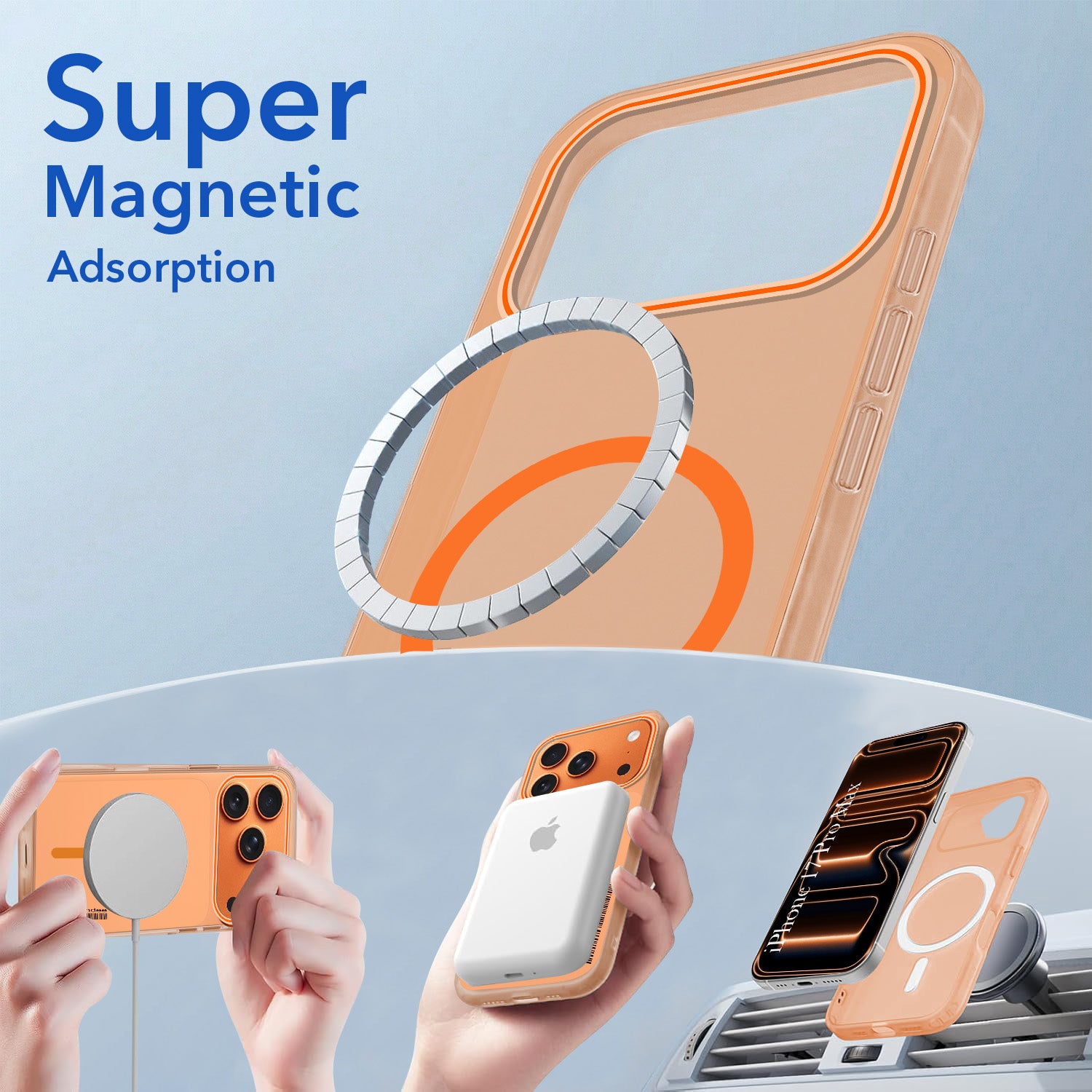 For Apple iPhone 17 Pro Max Back Cover Case (Soft Touch | Camera Bump Protection | MagSafe Compatible | Matte Finish)
