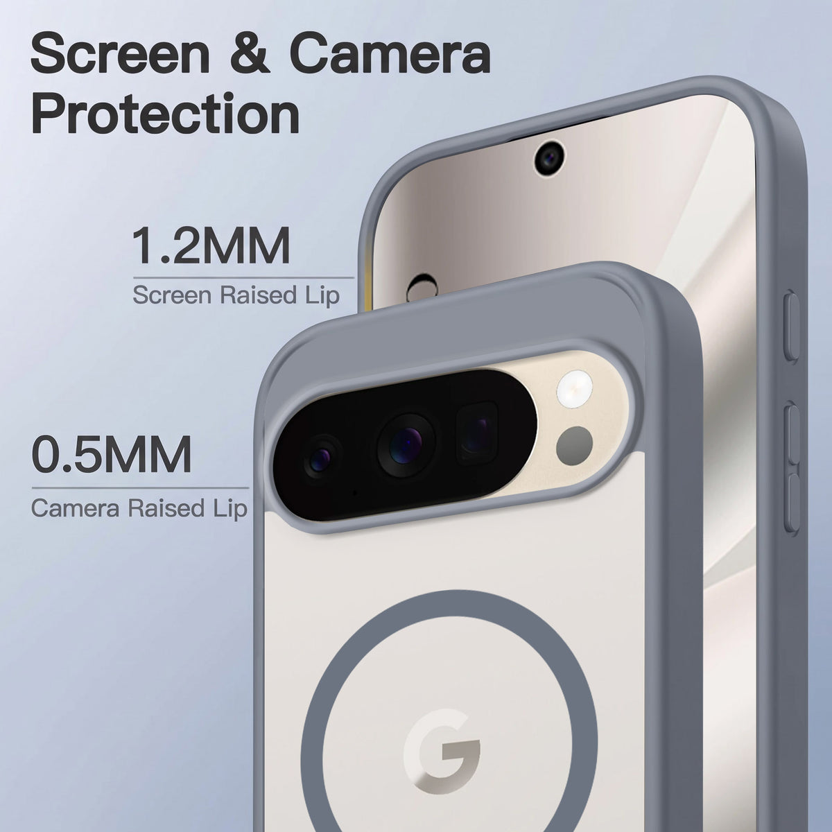For Google Pixel 10 Pro Matte Finish Back Case Cover (MagSafe Compatible | Translucent Soft Touch | Slim and Unbreakable)