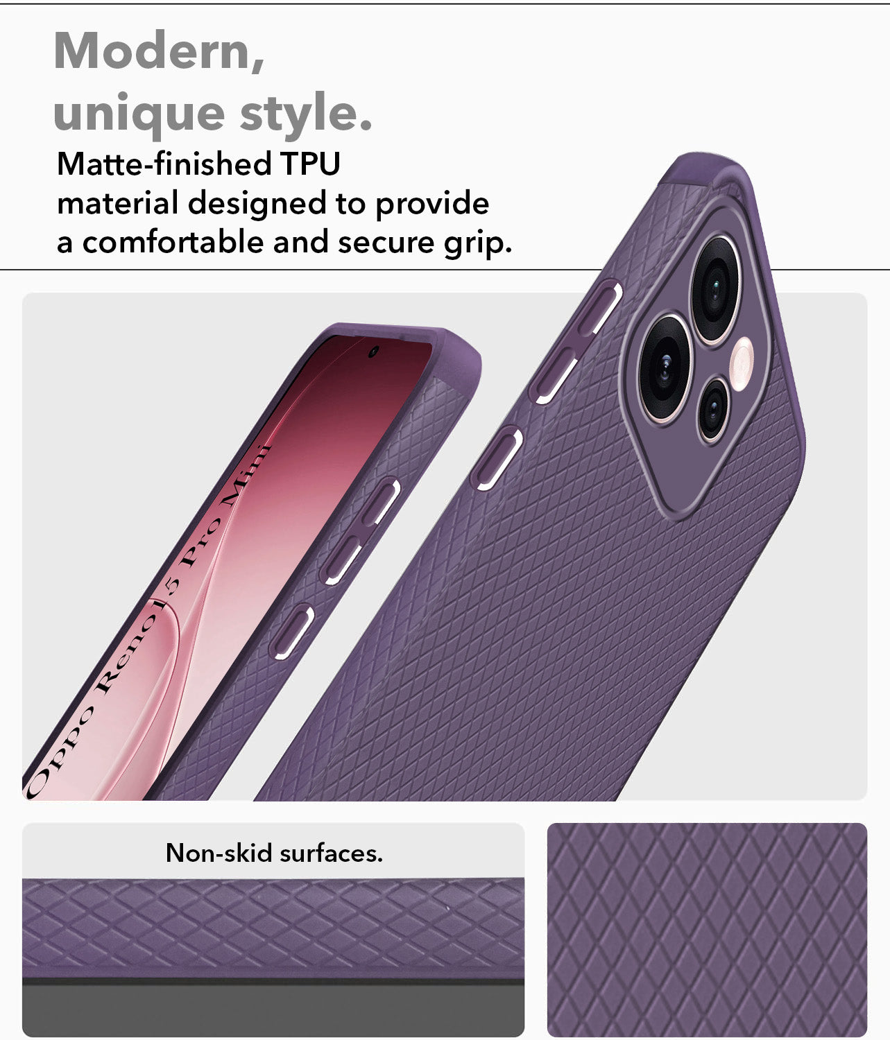For Oppo Reno15 Pro Mini 5G | Oppo Reno 15 Pro Mini 5G Back Cover Case  Jkobi Liquid Silicone (Camera Protection | Side Grip Texture | Soft and Flexible)