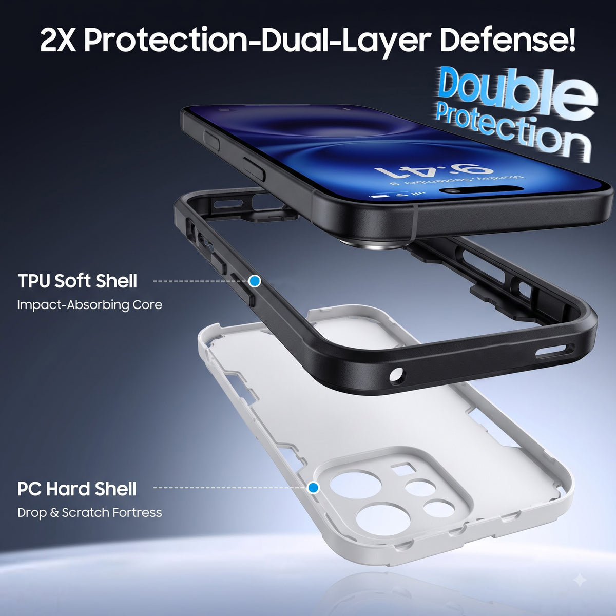 For Samsung Galaxy A27 5G | Galaxy M47 5G Back Cover Case (Slim Hybrid Armor | Shockproof Camera Protection | Rugged Dual Layer)