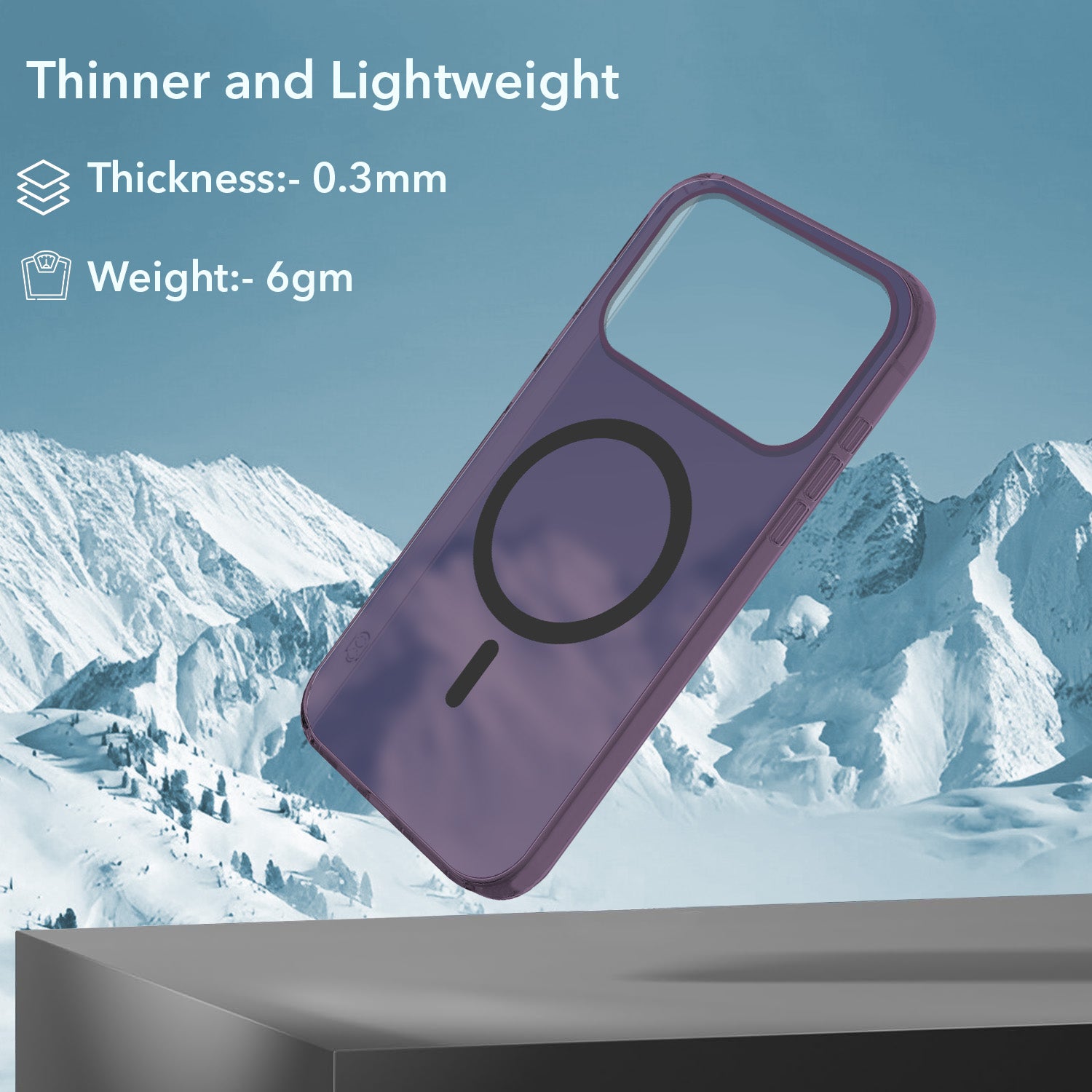For iPhone 17 Pro | iPhone 18 Pro Back Cover Case (Frosted Matte Feel | MagSafe Compatible Wireless Charging)