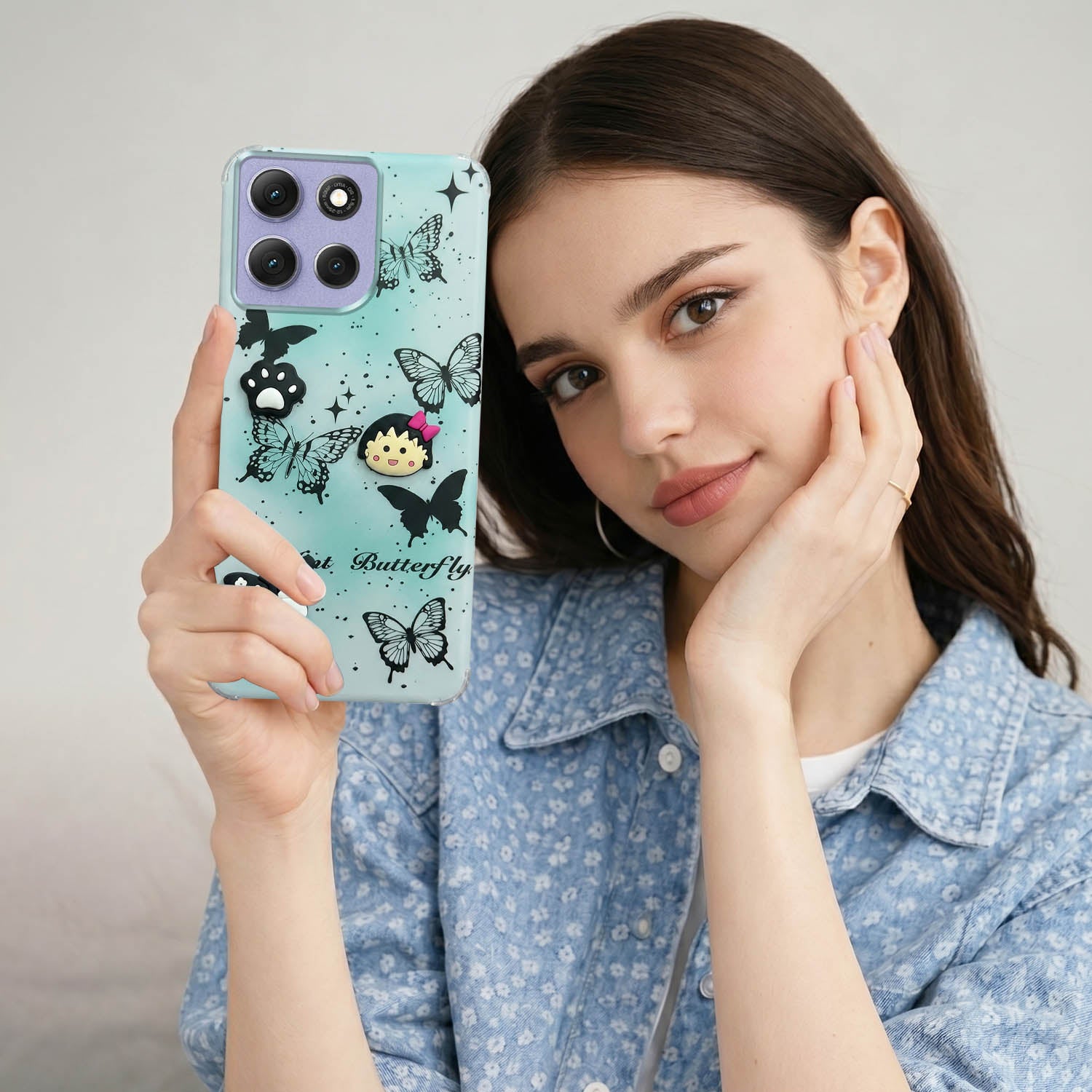 For Motorola Moto G86 Power Back Cover Case (3D Cute Cartoons | Hard Back Side Soft | Matte Premium Finish | HD Printing)