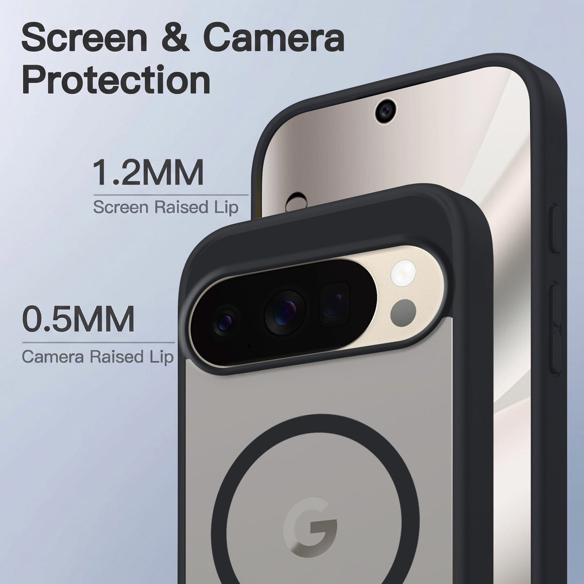 For Google Pixel 10 Pro Matte Finish Back Case Cover (MagSafe Compatible | Translucent Soft Touch | Slim and Unbreakable)