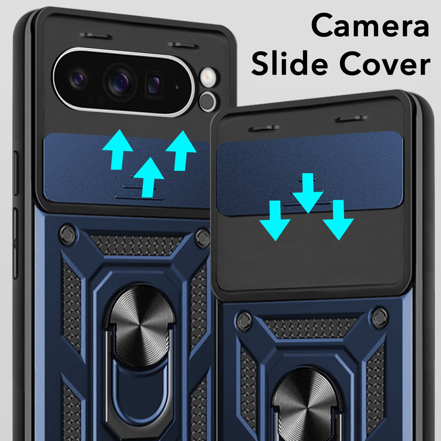 For Google Pixel 9 Pro XL Back Cover Case (Hybrid Dual Armor Polycarbonate)
