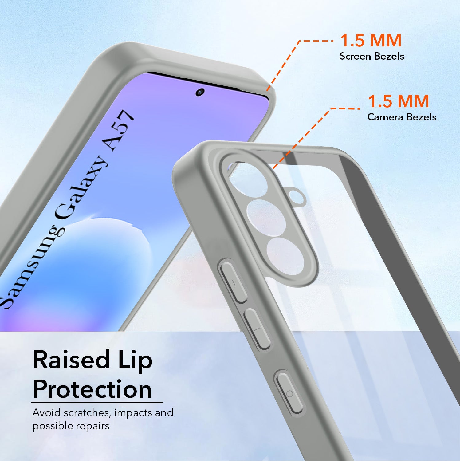 For Samsung Galaxy A57 5G Back Cover Case Ultra-Hybrid (Lifetime Anti Yellow | Anti Scratch | Crystal Clear Shockproof)