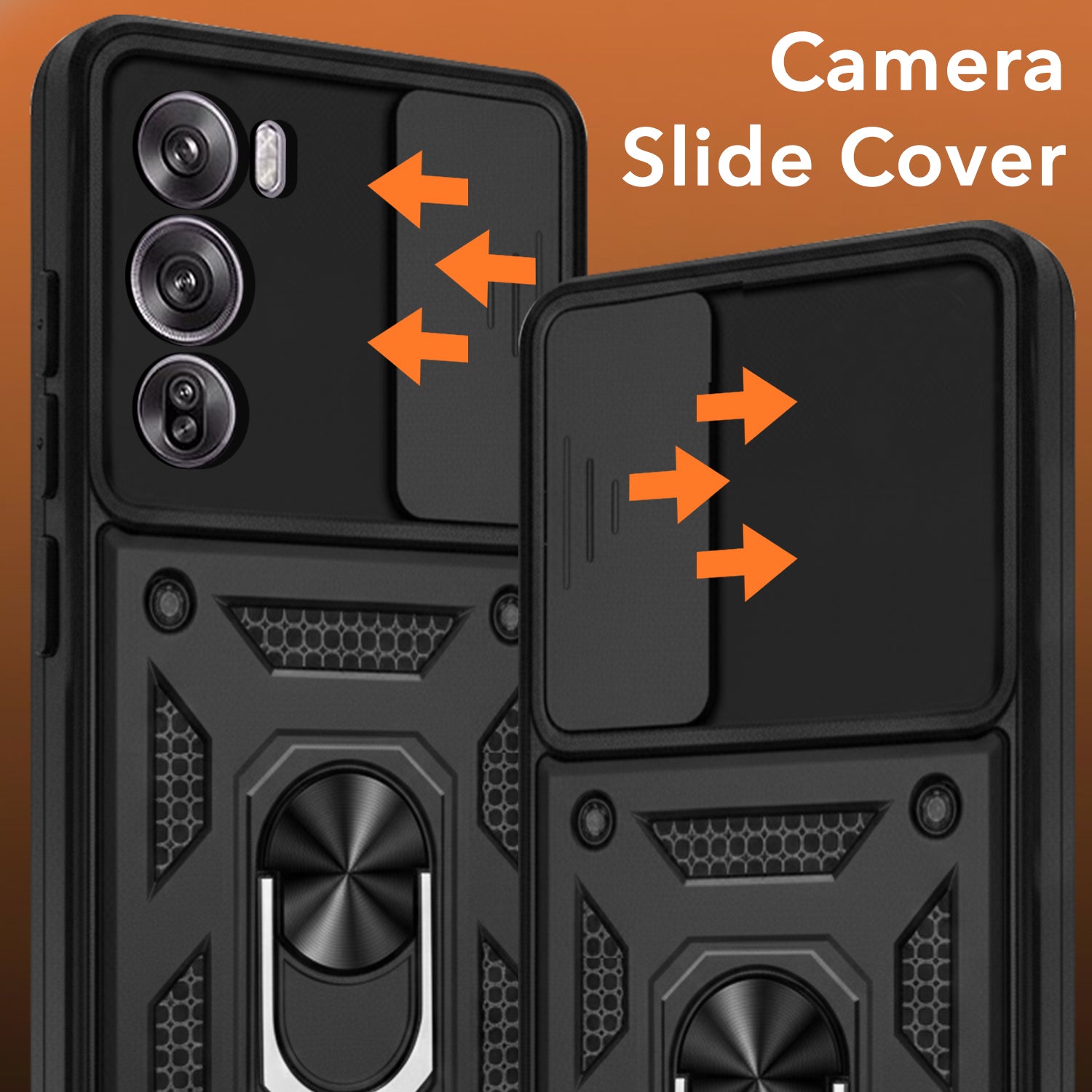 For Oppo Reno12 Pro 5G | Oppo Reno 12 Pro 5G Back Cover Case (Hybrid Dual Armor Polycarbonate)