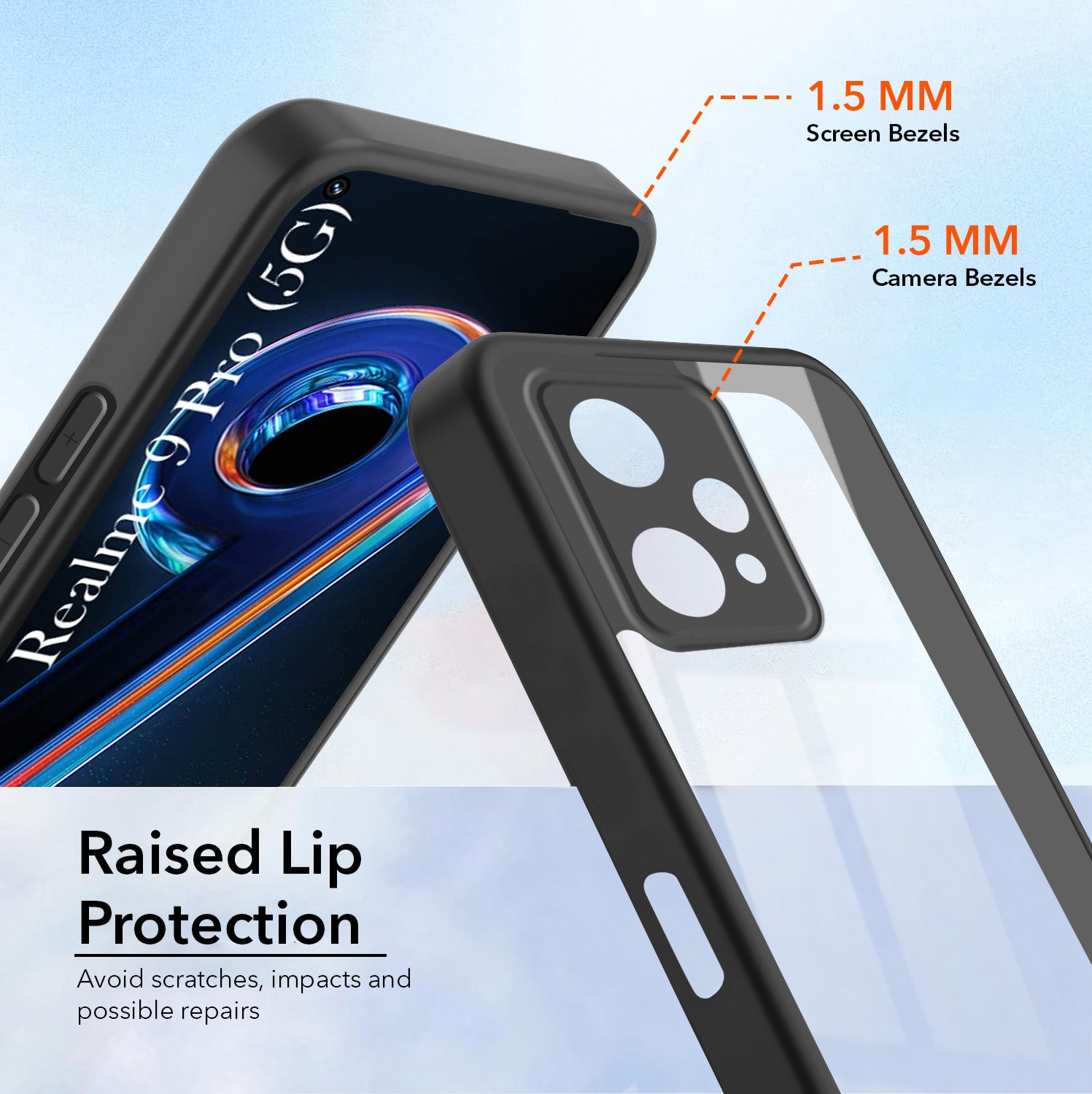 For Realme 9 Pro Back Cover Case Ultra-Hybrid (Lifetime Anti Yellow | Anti Scratch | Crystal Clear Shockproof)
