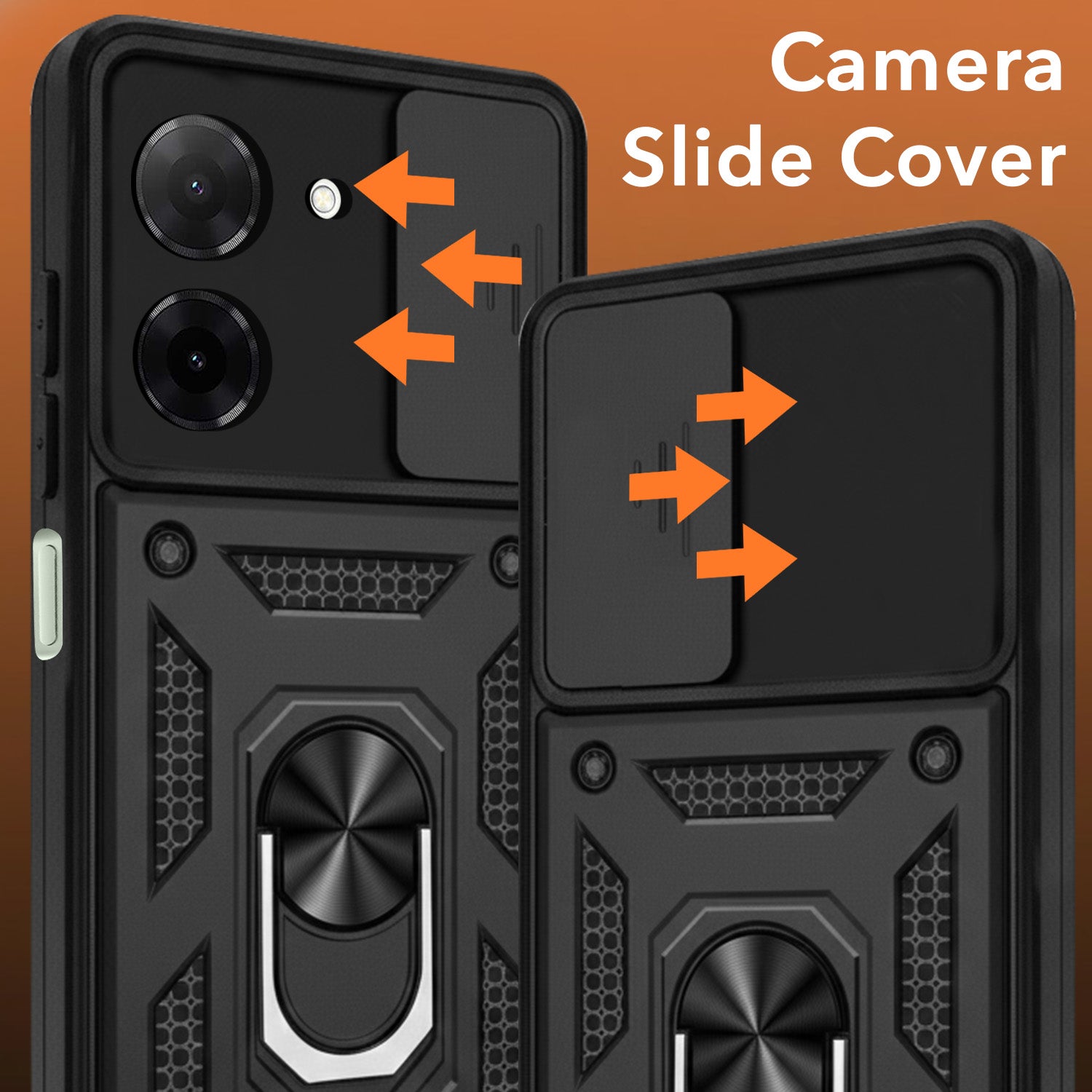 For Redmi A5 4G Back Cover Case (Hybrid Dual Armor Polycarbonate)