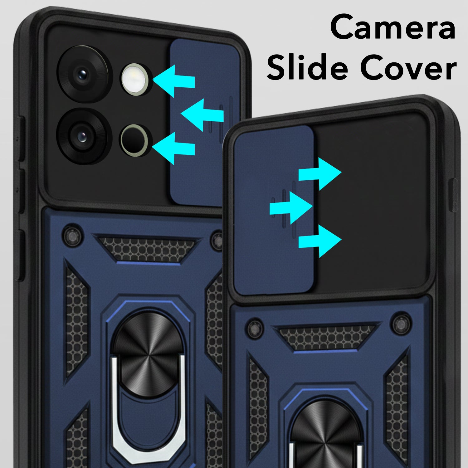 For OnePlus 13S Back Cover Case (Hybrid Dual Armor Polycarbonate)
