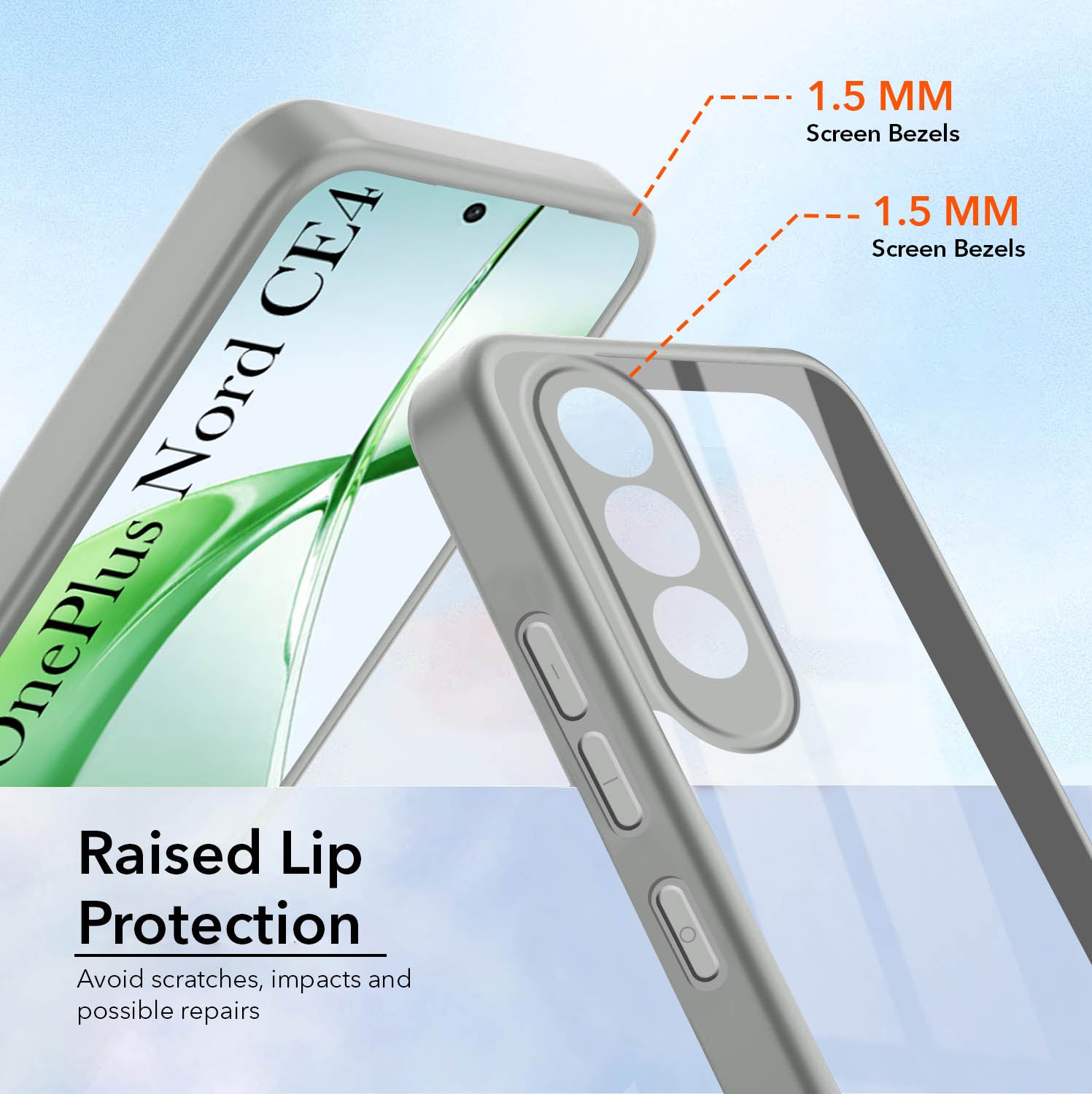 For Oneplus Nord CE 4 Back Cover Case (Lifetime Anti Yellow | Anti Scratch | Crystal Clear Shockproof)