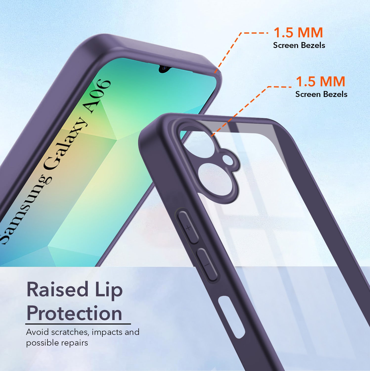 For Samsung Galaxy A06 Back Cover Case (Lifetime Anti Yellow | Anti Scratch | Crystal Clear Shockproof)