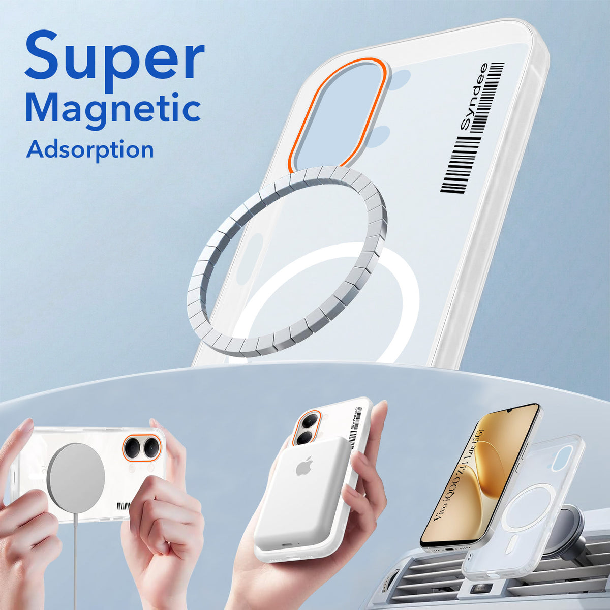 For Vivo iQOO Z11 Lite Back Cover Case (Soft Touch | Camera Bump Protection | MagSafe Compatible | Matte Finish)