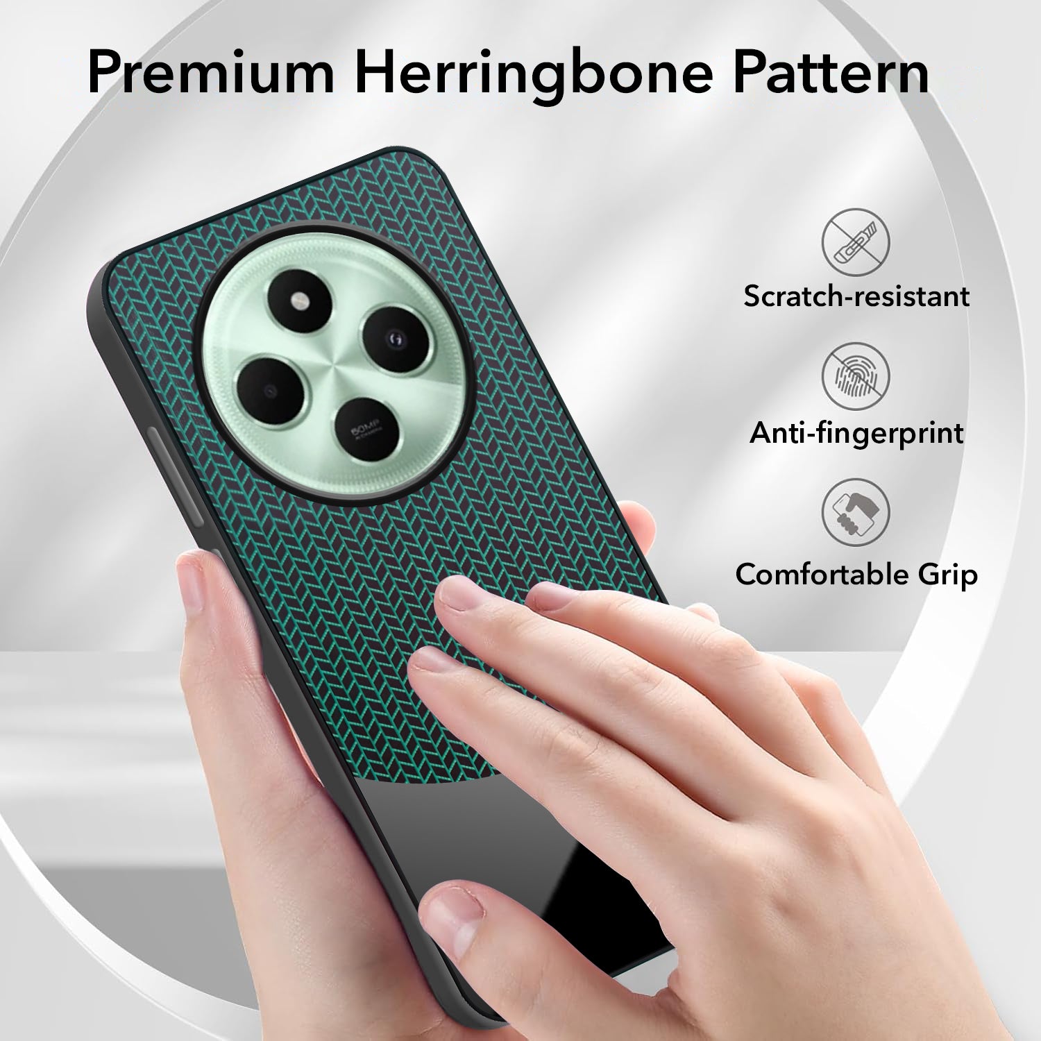 For Poco C75 | Poco M7 Silicone Finish Back Cover Case (Premium Minimalist Professional Feel | Camera Protection Bump)