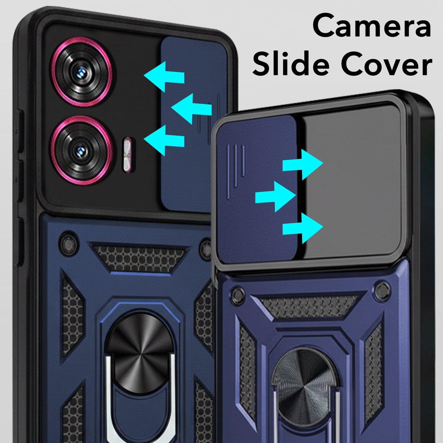 For Motorola Moto Edge 50 Fusion Back Cover Case (Hybrid Dual Armor Polycarbonate)