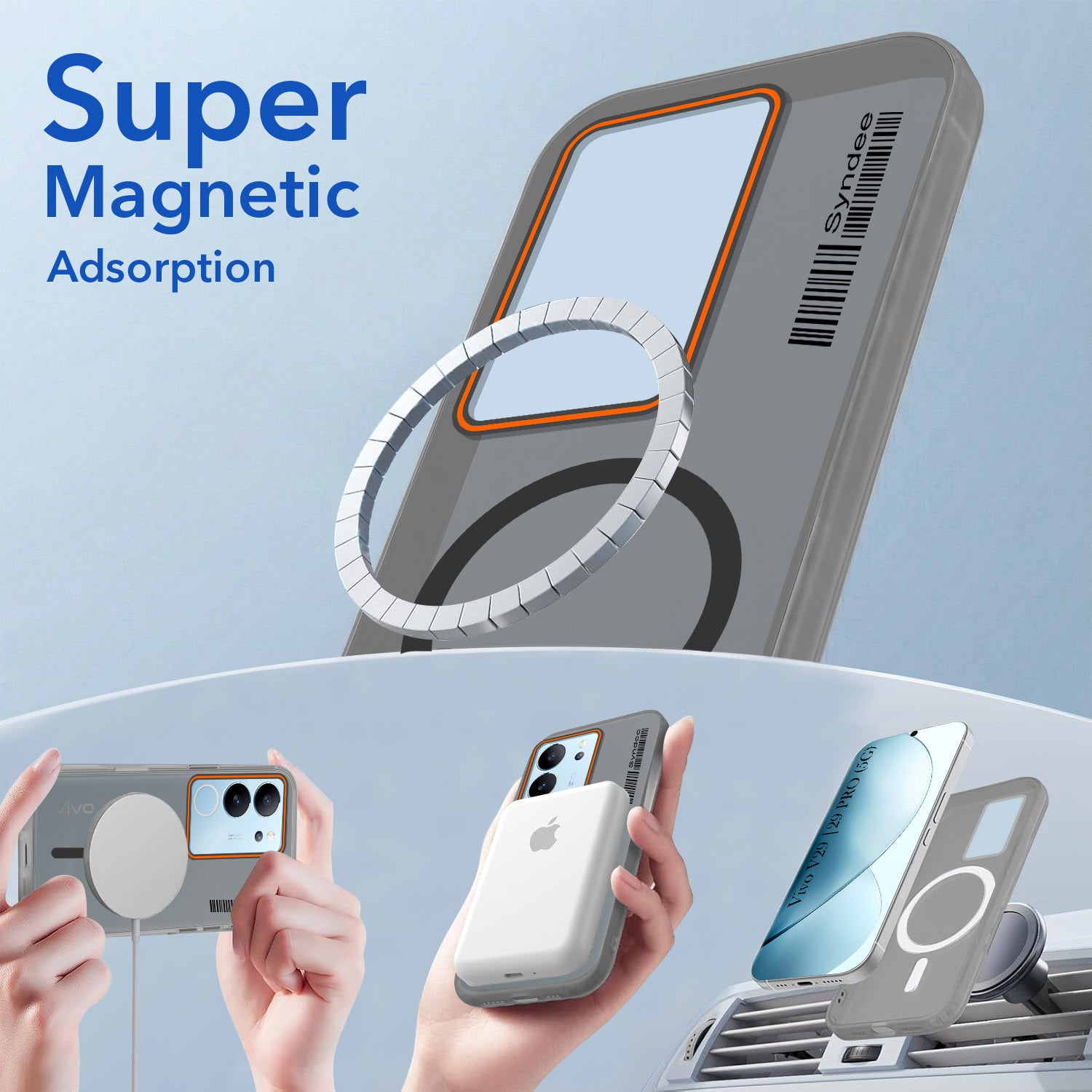 For Vivo V29 | Vivo V29 Pro 5G Back Cover Case (Soft Touch | Camera Bump Protection | MagSafe Compatible | Matte Finish)