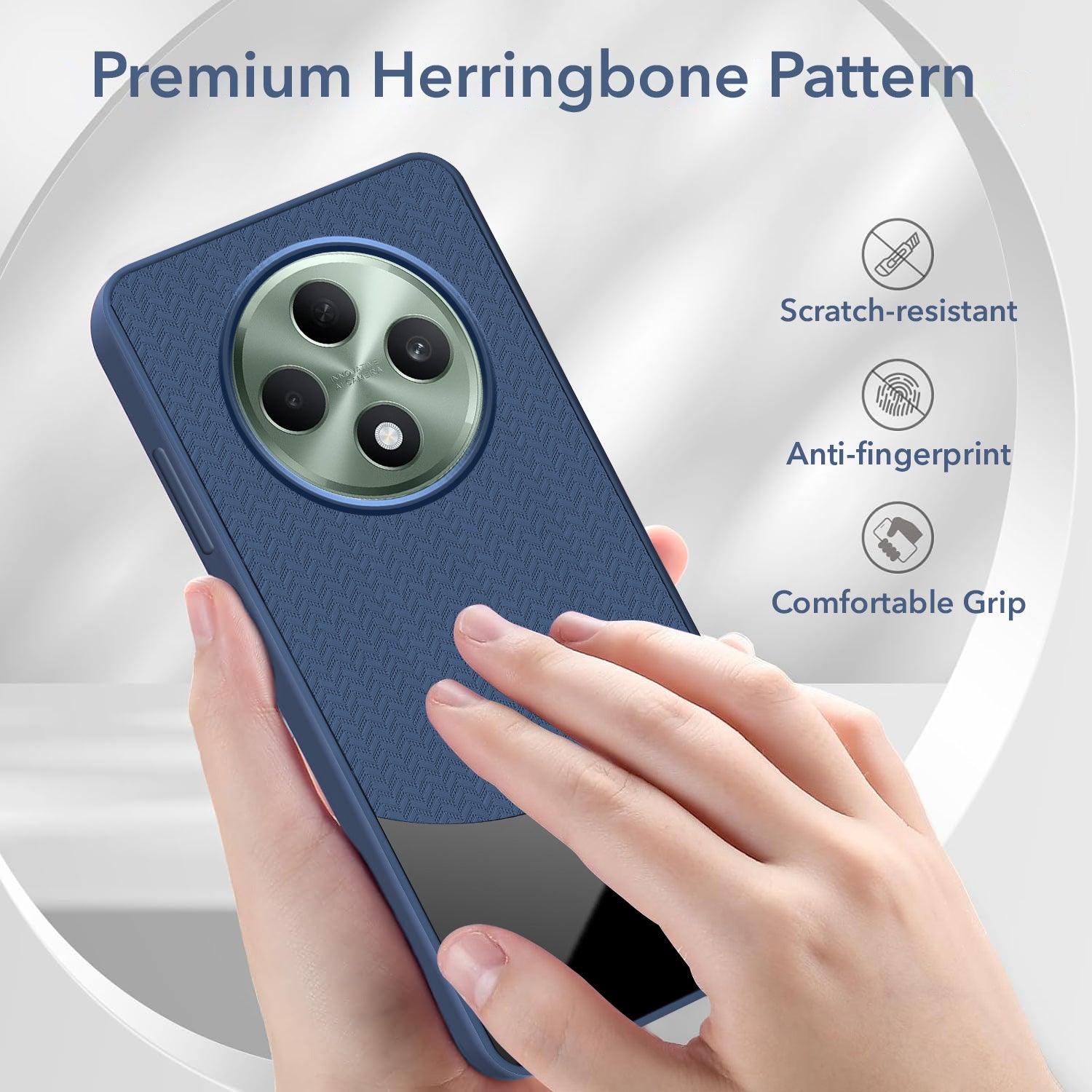 For Oppo F27 5G Back Cover Case (Elegant PU Leather Finish | Premium Minimalist Professional | Camera Protection Bump)