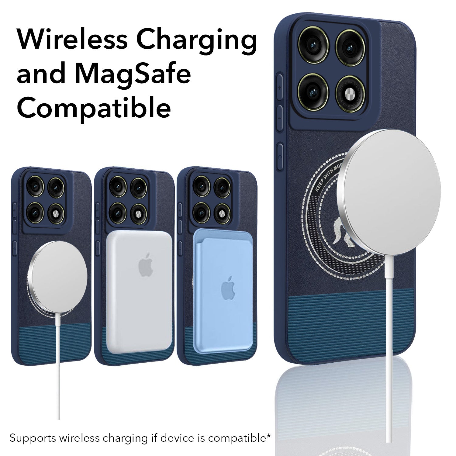 For Motorola Moto Edge 70 Pro Back Cover Case PU Leather Finish (Professional Minimalist Texture | MagSafe Compatile | Camera Protection | Sleek Sober Formal)