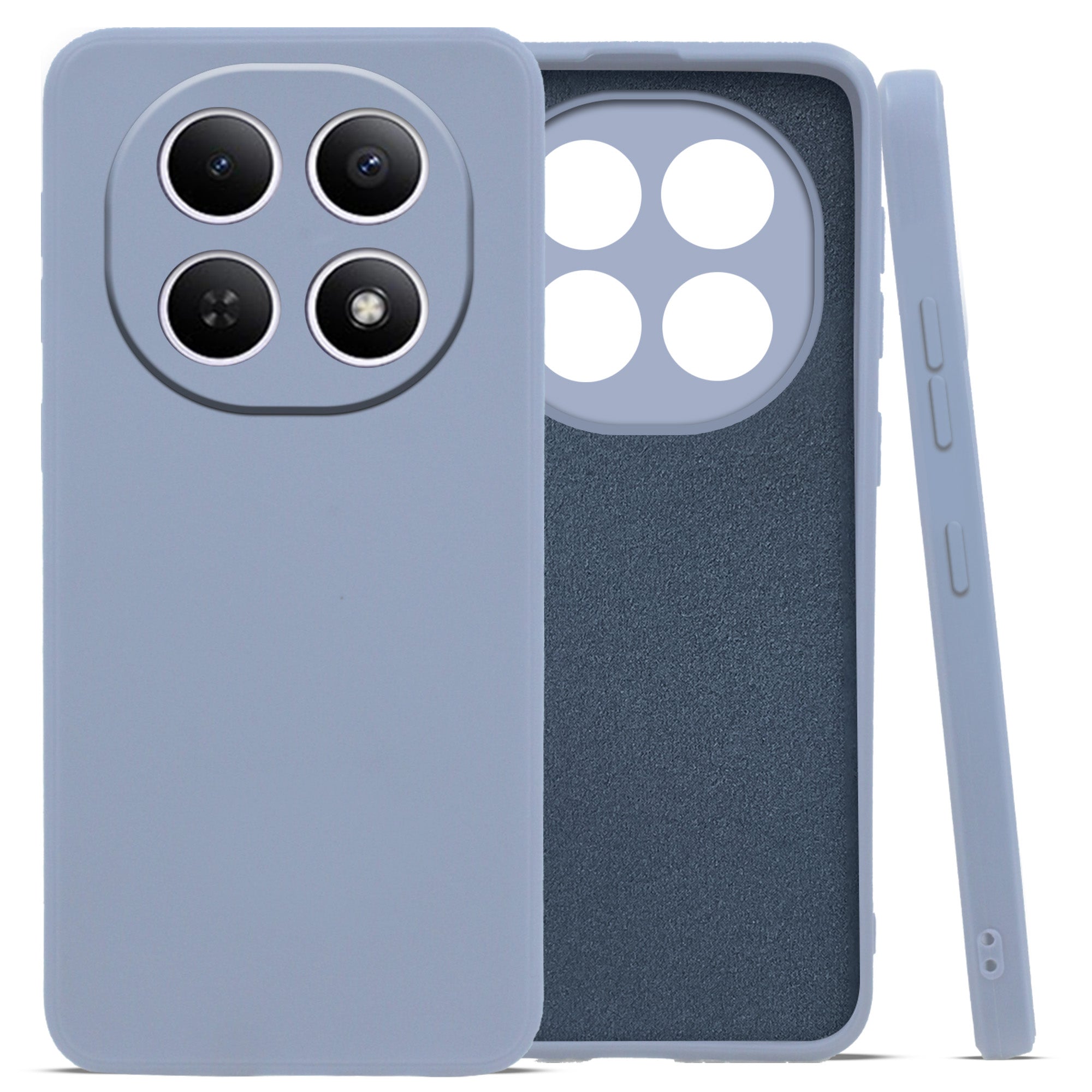For Xiaomi Redmi Note 15 5G Back Cover Case (Matte Finish Silicone with Inside Fiber cloth)