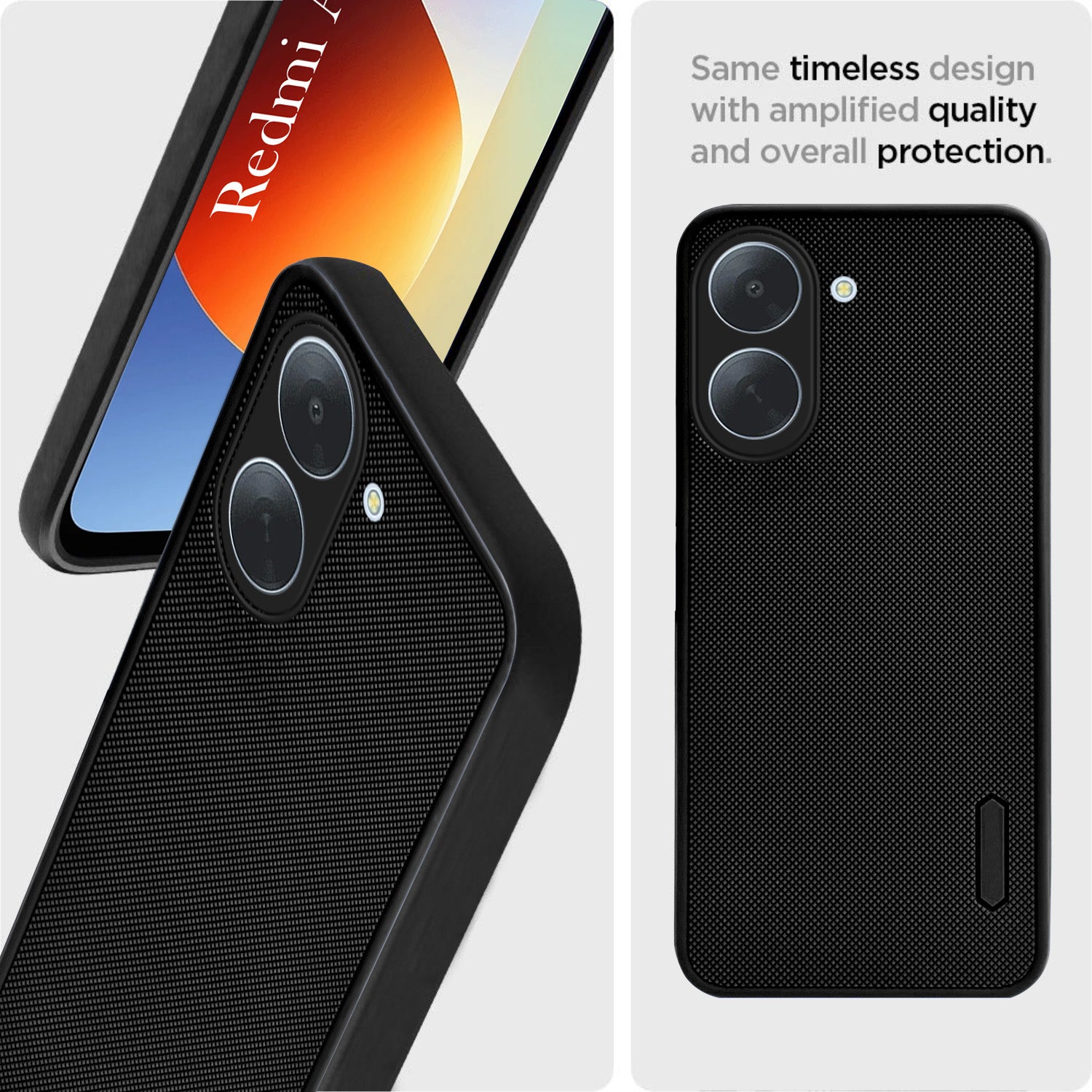 For Redmi A7 4G Back Cover Case Rubberised (Textured Grip Design| Micro-Fiber Cloth Inside | Slim and Light Weight | Soft Touch and Feel)