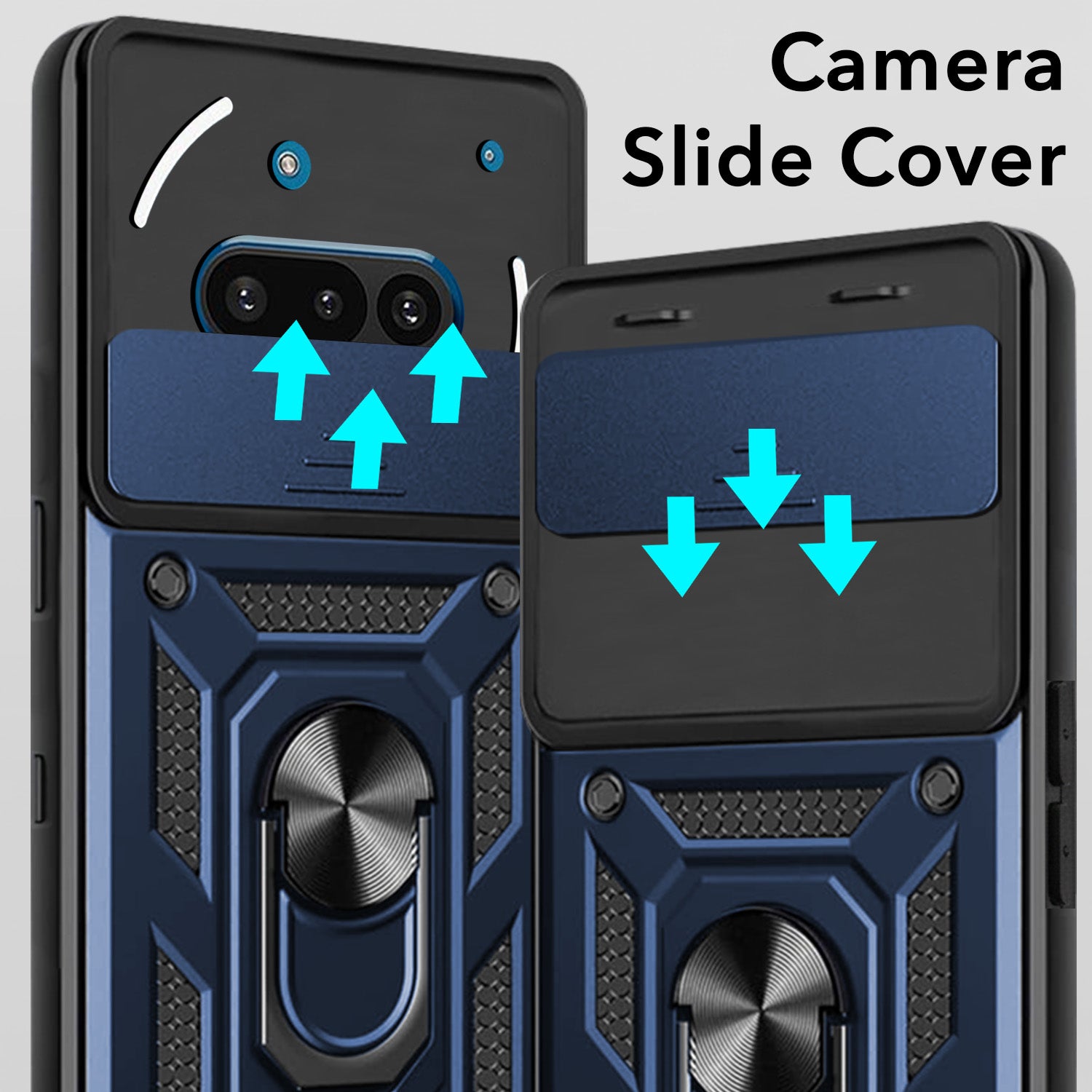 For Nothing Phone 3A 5G Back Cover Case (Hybrid Dual Armor Polycarbonate)